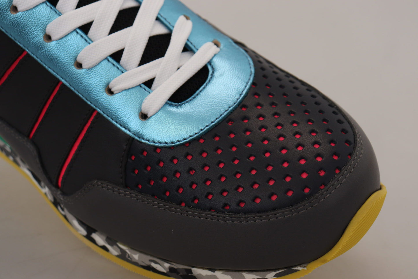 Dolce & Gabbana Mehrfarbige Sport-Sneaker mit niedrigem Schaft