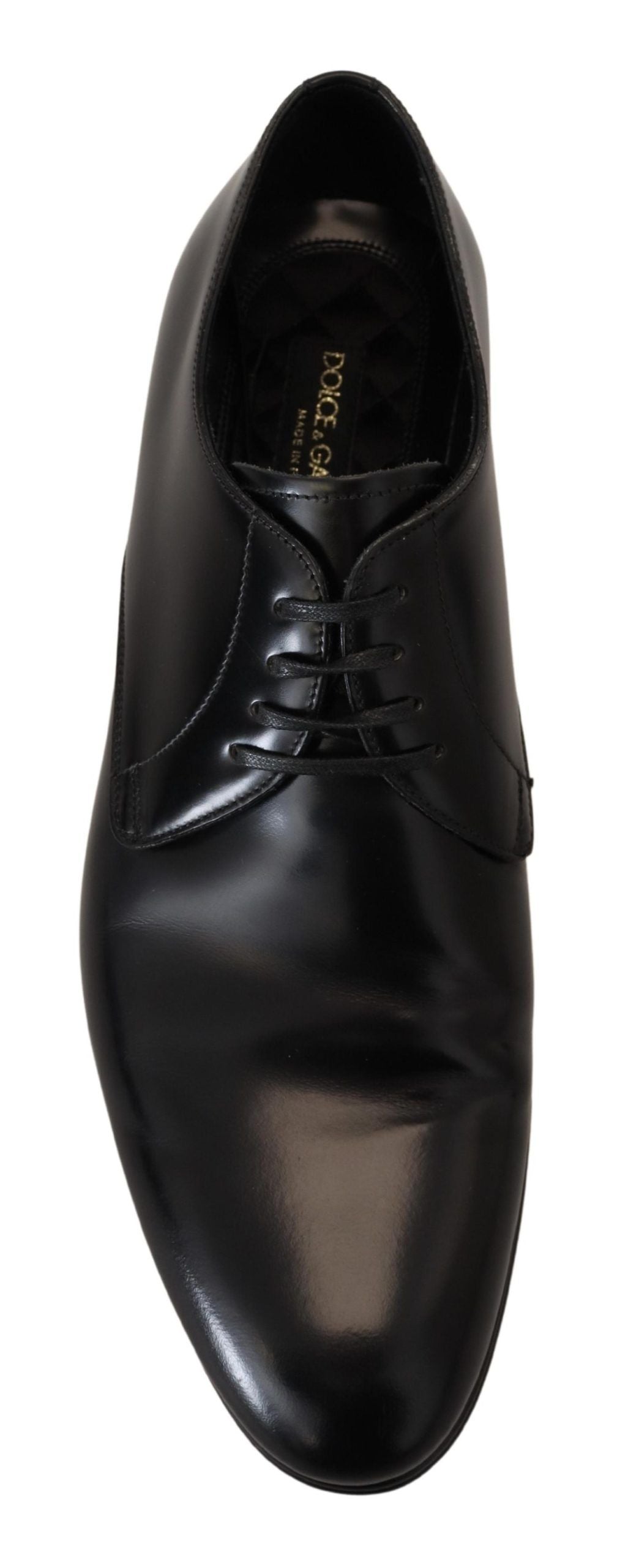 Dolce & Gabbana – Formelle Abendschuhe aus schwarzem Leder