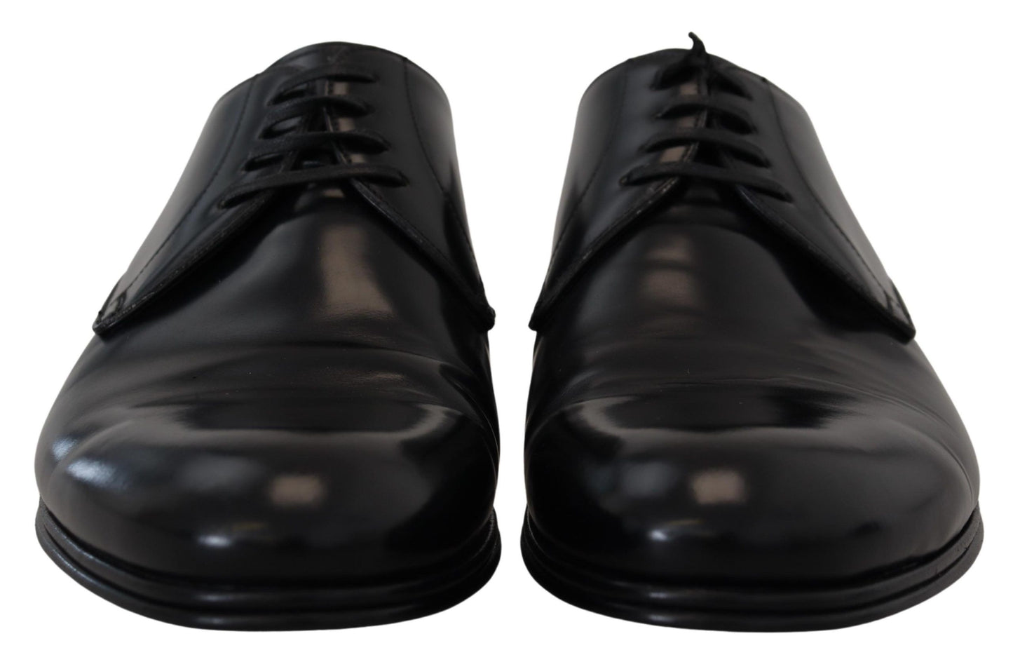 Dolce & Gabbana – Formelle Abendschuhe aus schwarzem Leder