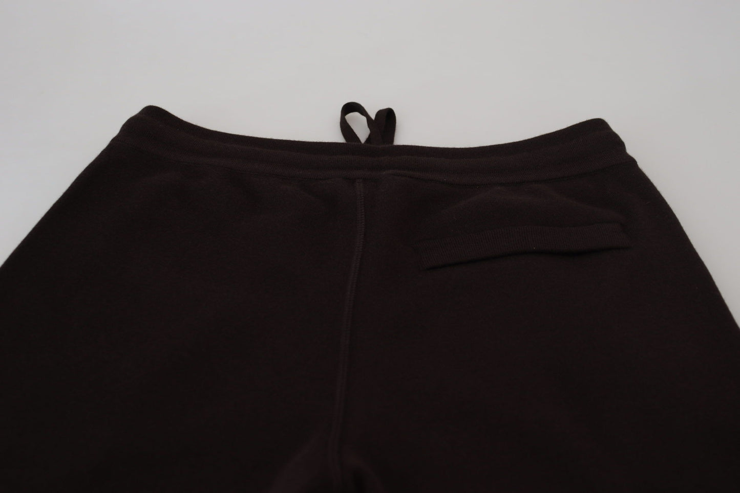 Dolce & Gabbana Braune Kaschmirhose Unterteile Kordelzughose