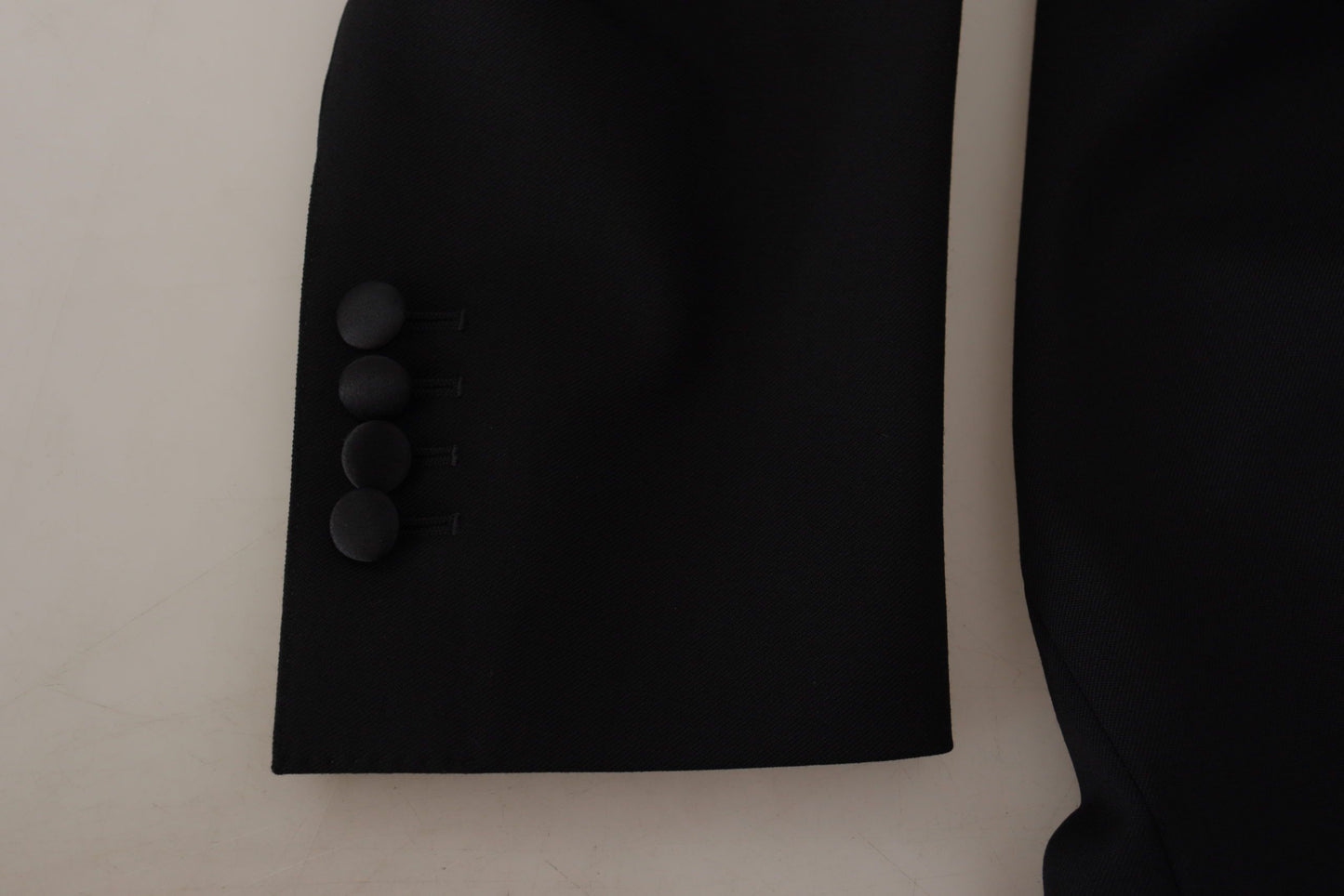Dolce & Gabbana Schwarzer Zweireiher-Mantel-Blazer