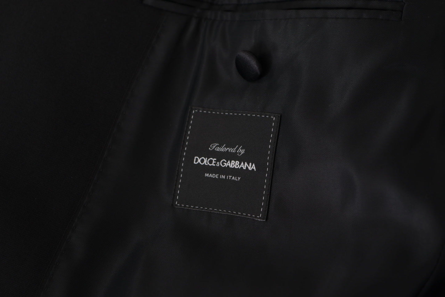 Dolce & Gabbana Schwarzer Zweireiher-Mantel-Blazer