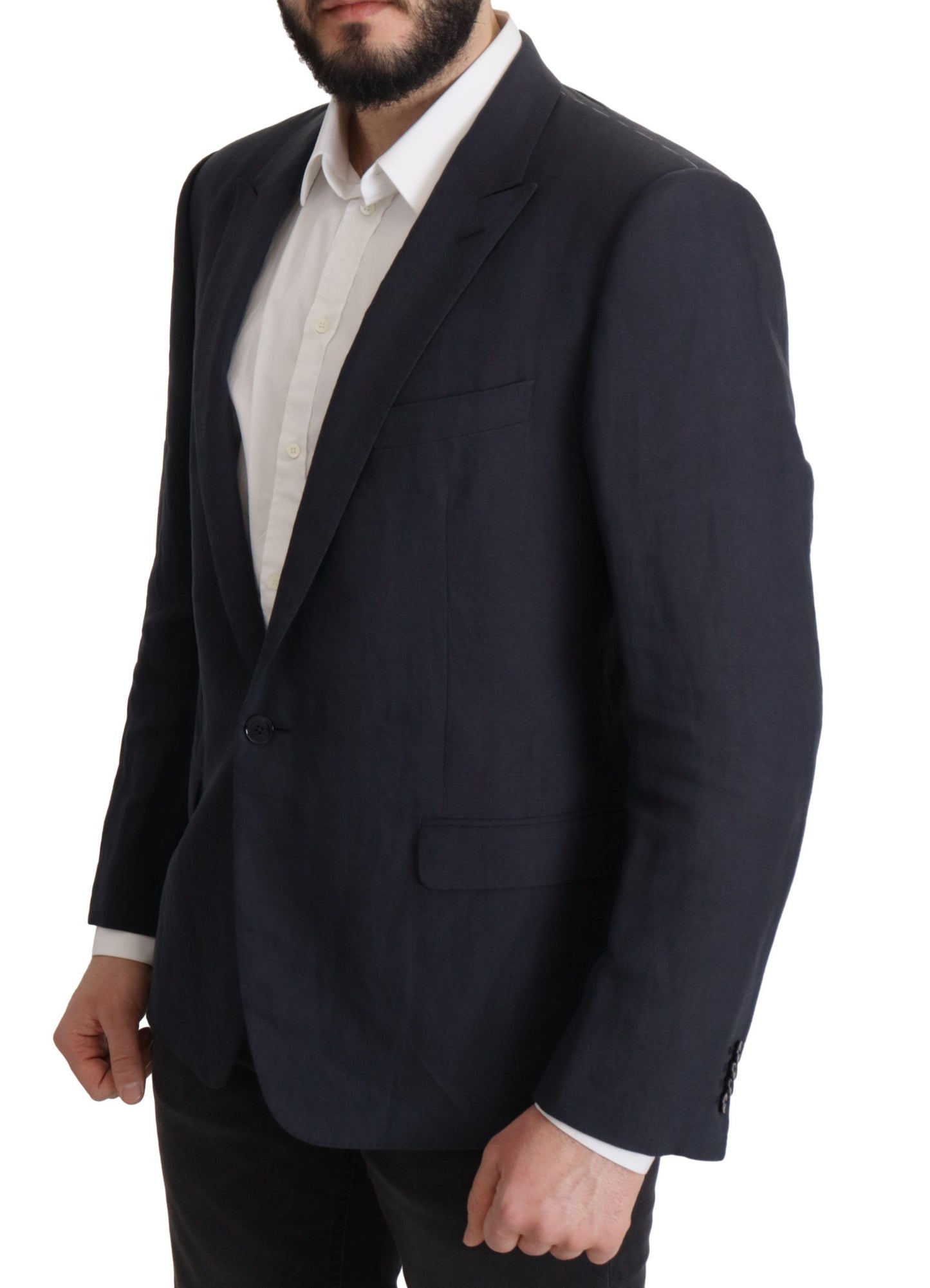 Dolce & Gabbana Dunkelblauer ALTA SARTORIA Jacken-Mantel-Blazer