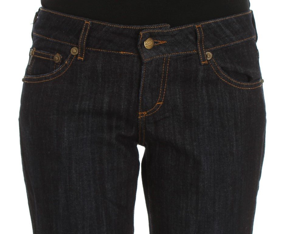 Cavalli – Blaue Straight-Fit-Stretch-Jeans aus Baumwolle