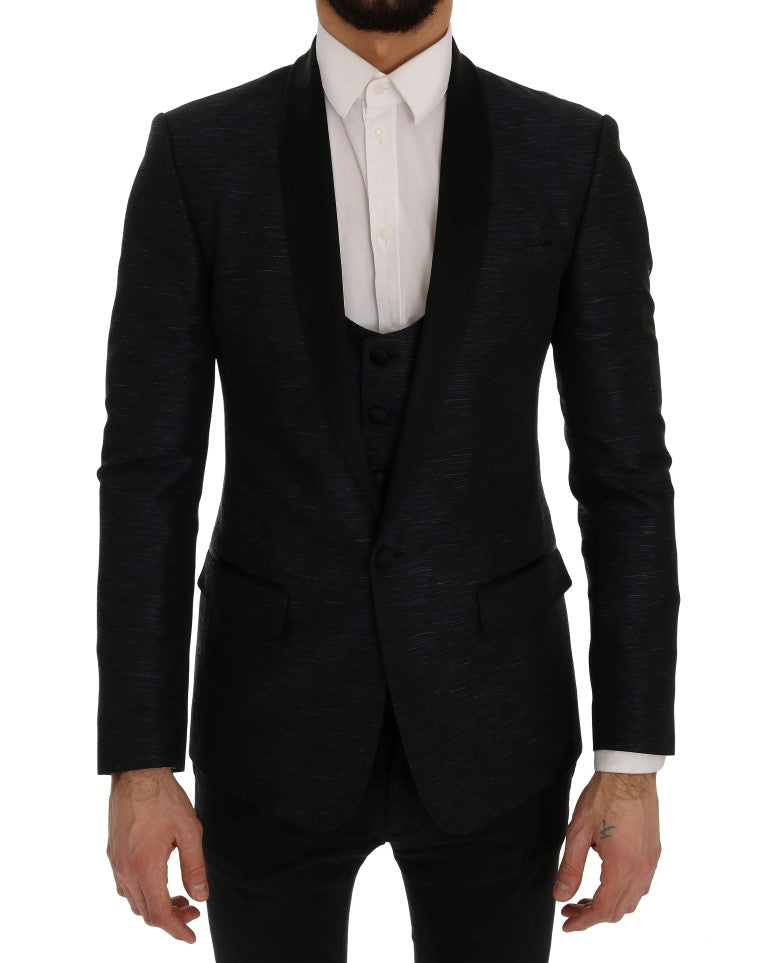 Dolce & Gabbana – Blauer MARTINI – Schmaler, zweiteiliger Blazer