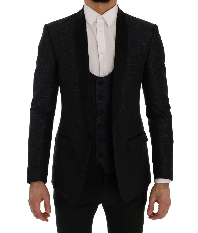 Dolce & Gabbana – Blauer MARTINI – Schmaler, zweiteiliger Blazer