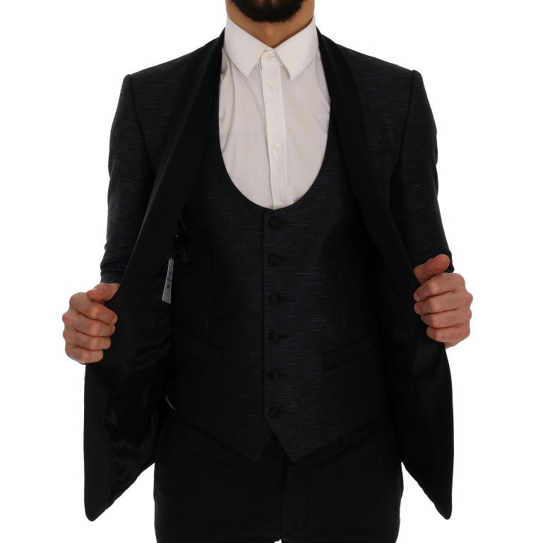 Dolce & Gabbana – Blauer MARTINI – Schmaler, zweiteiliger Blazer