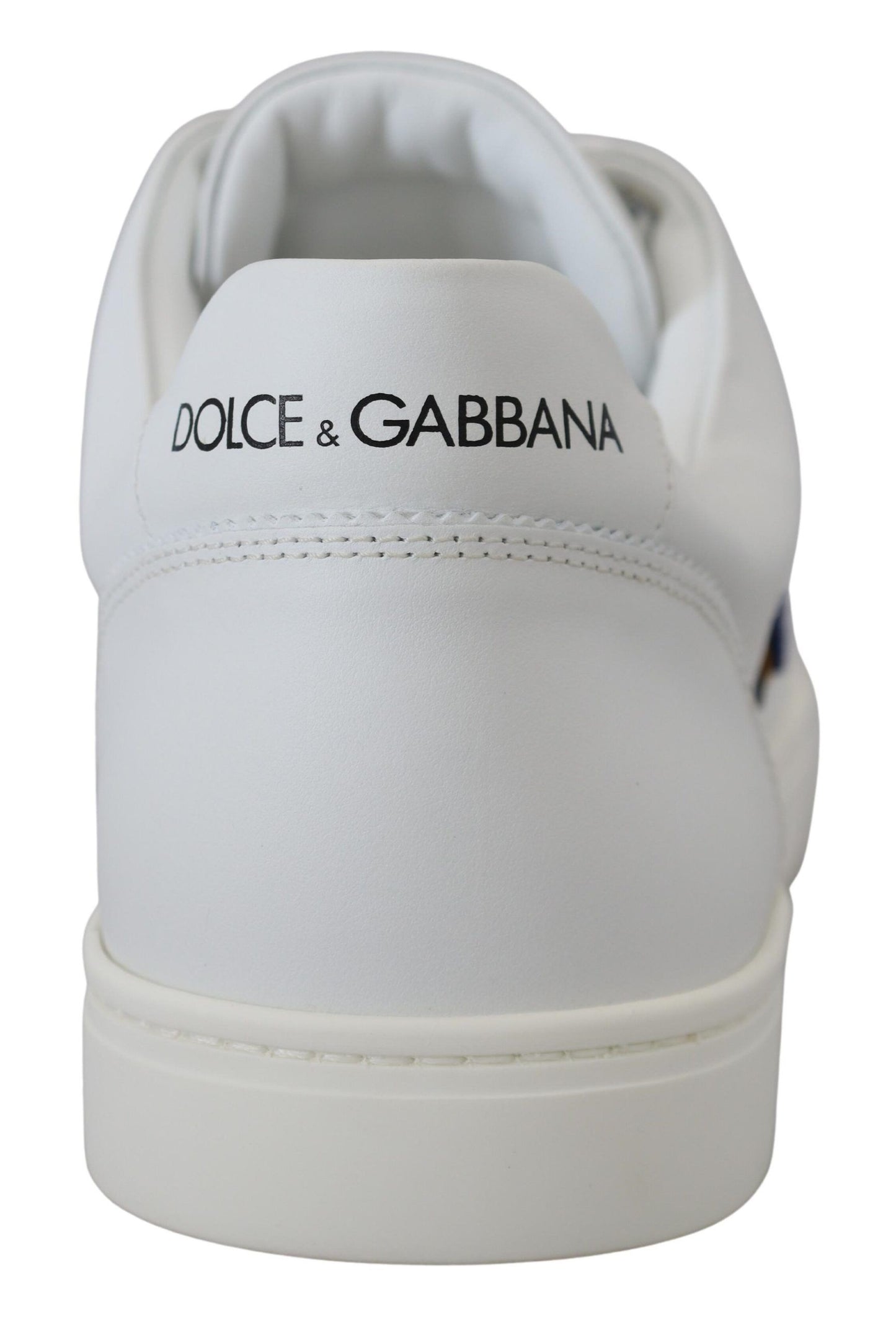 Dolce & Gabbana Weiße Leder DG Logo Casual Sneakers Schuhe