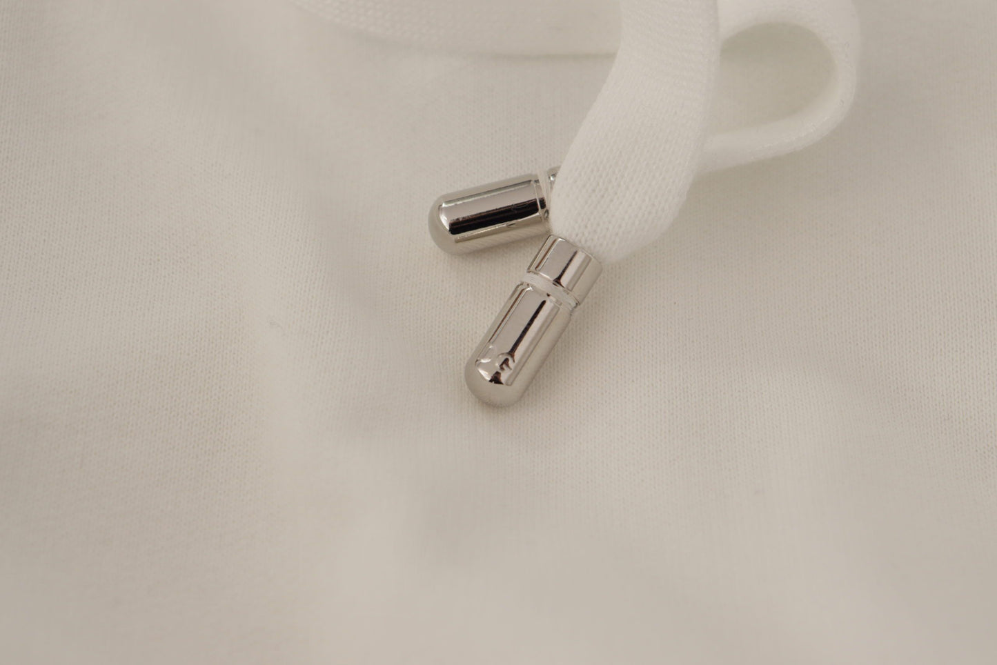 Dolce & Gabbana Weißer Kapuzenpullover mit Stickerei