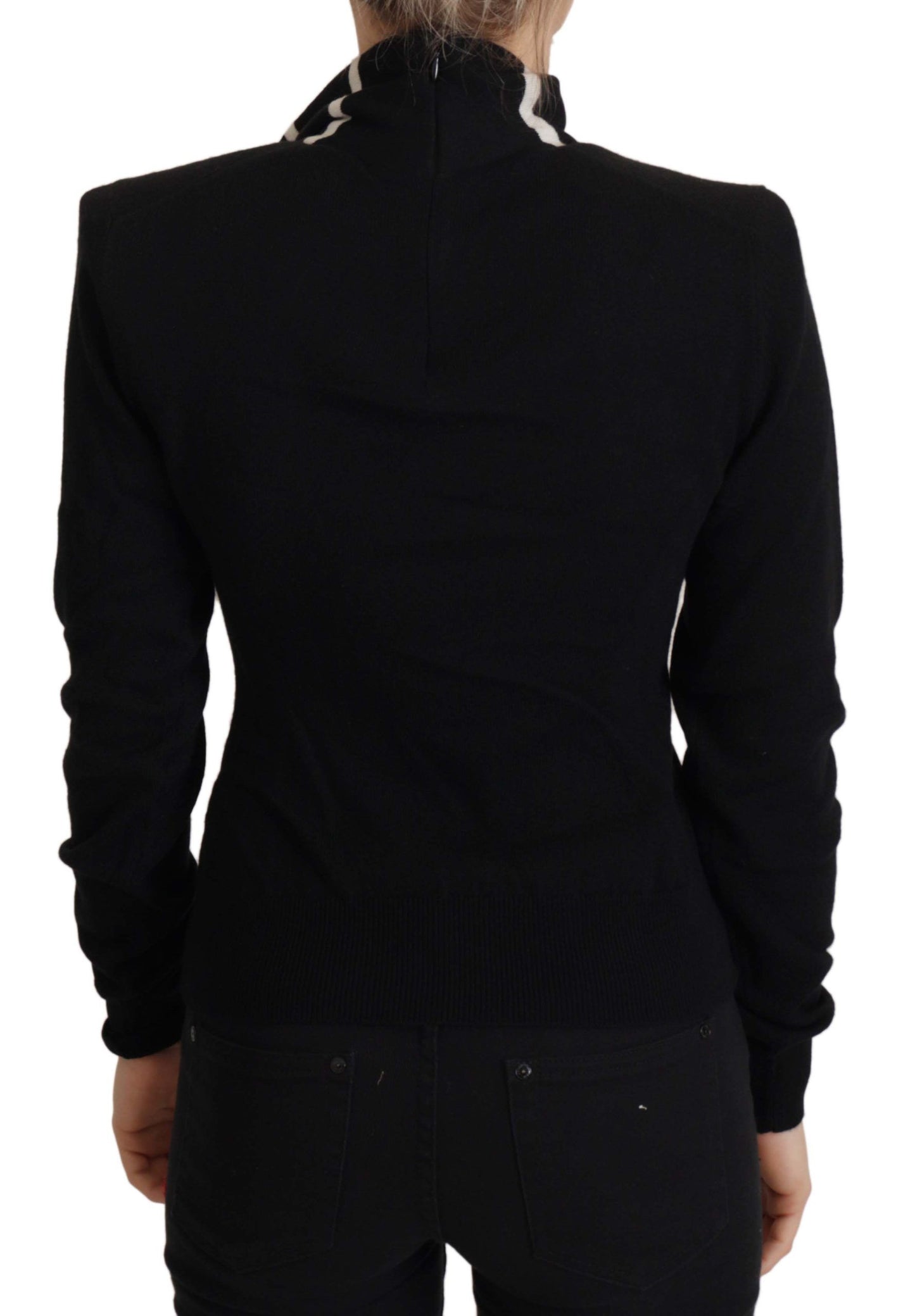 Dolce & Gabbana – Schwarzer Rollkragenpullover aus Kaschmir