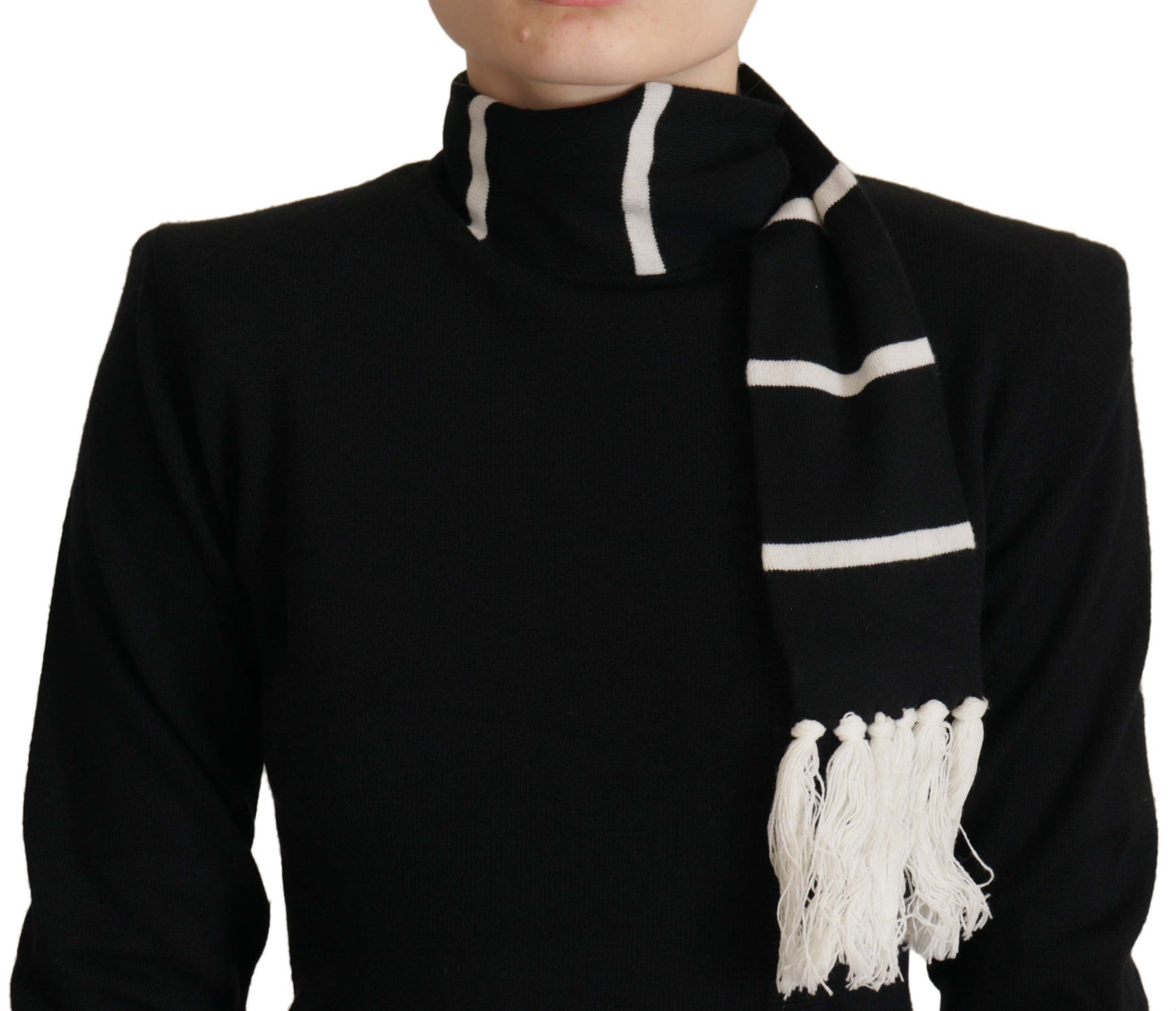 Dolce & Gabbana – Schwarzer Rollkragenpullover aus Kaschmir