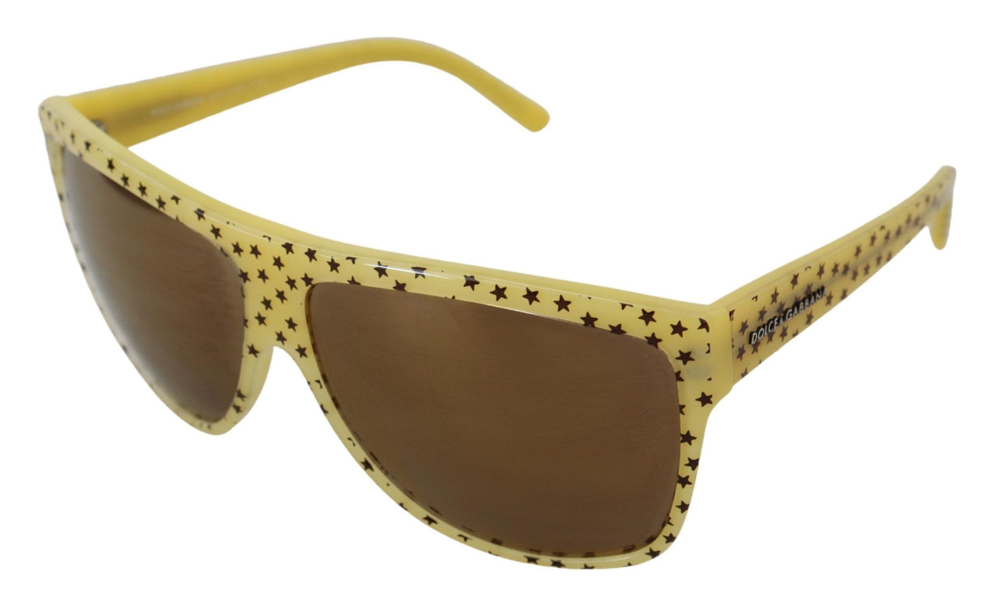 Dolce & Gabbana – DG4125 – Sonnenbrille mit quadratischen Gläsern aus Acetat mit gelben Sternen