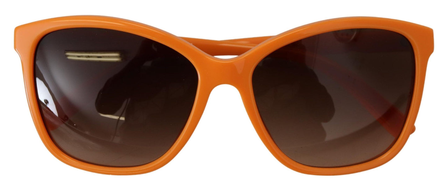 Dolce & Gabbana – Runde Sonnenbrille mit orangefarbenem Acetatrahmen DG4170PM