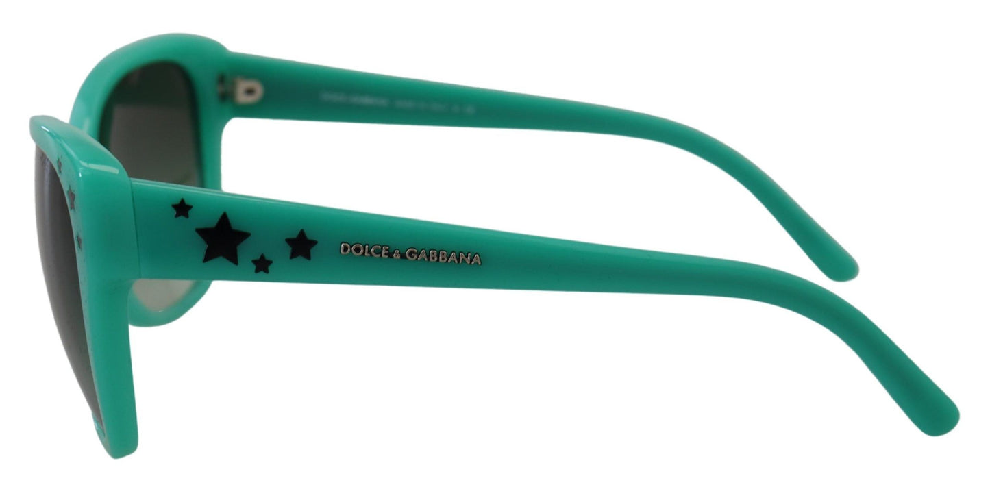 Dolce & Gabbana – DG4124 – Sonnenbrille mit quadratischen Gläsern aus Acetat mit grünen Sternen