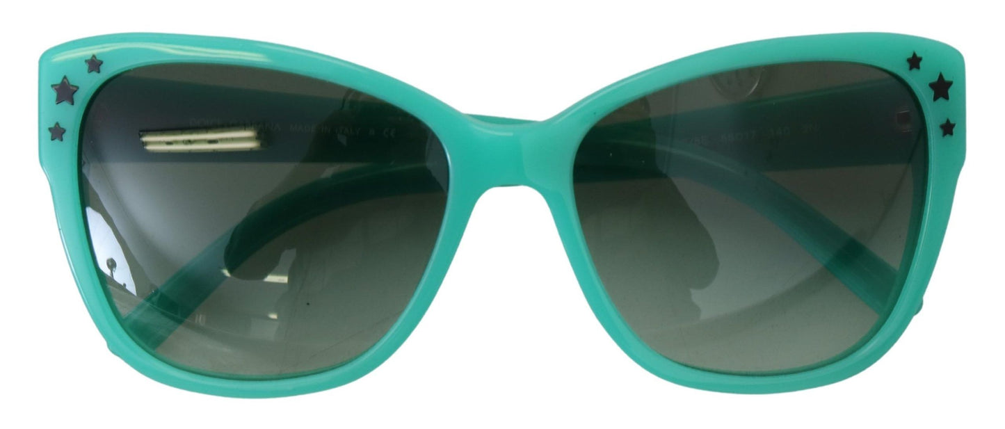 Dolce & Gabbana – DG4124 – Sonnenbrille mit quadratischen Gläsern aus Acetat mit grünen Sternen