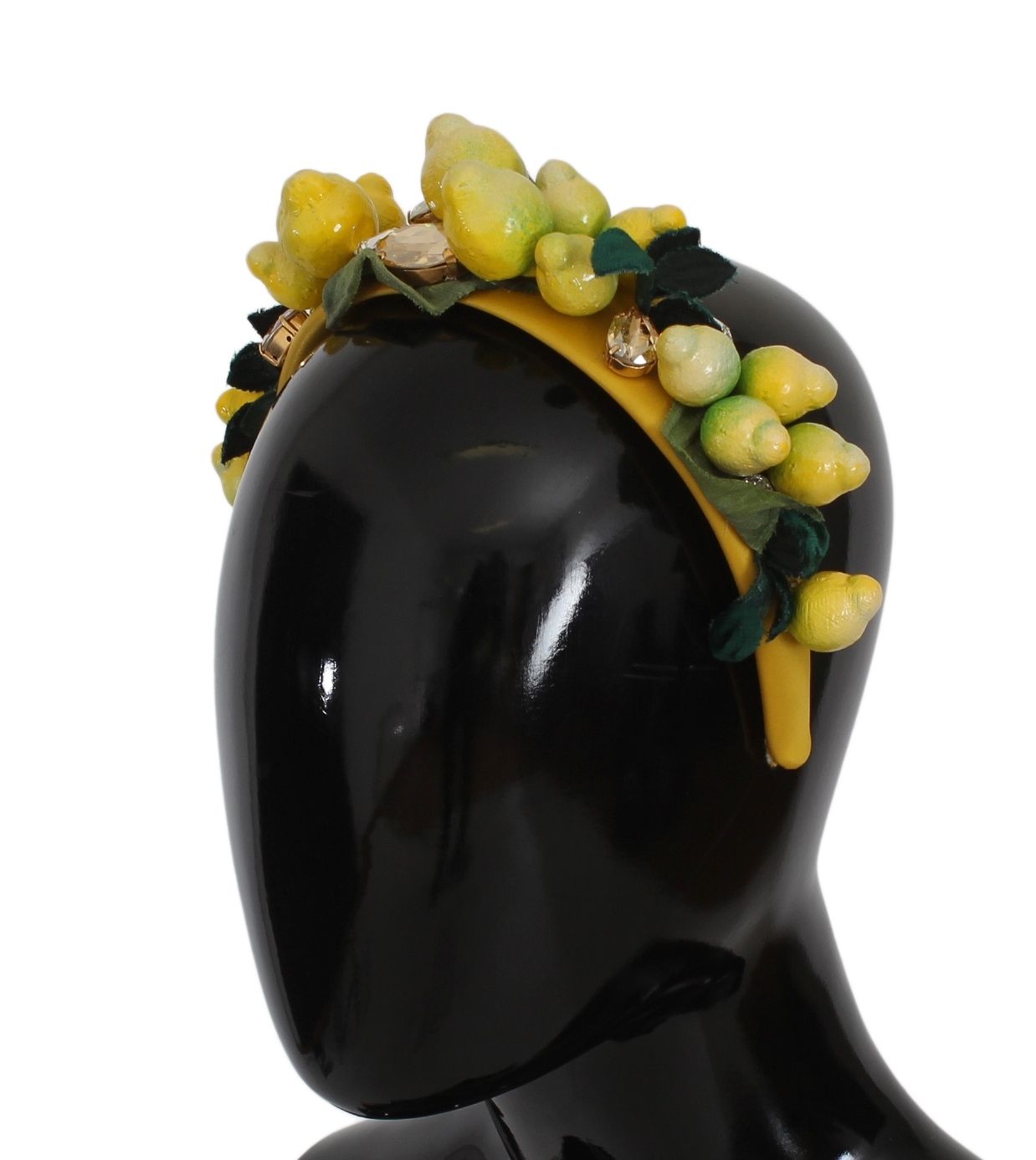 Dolce & Gabbana Gelbe Zitronen Sizilien Kristall Diadem Tiara Stirnband