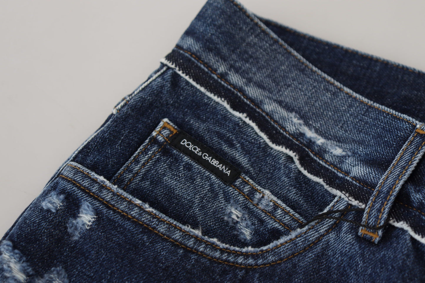Dolce & Gabbana Jeanshose aus Baumwolle in normaler Waschung in Blau