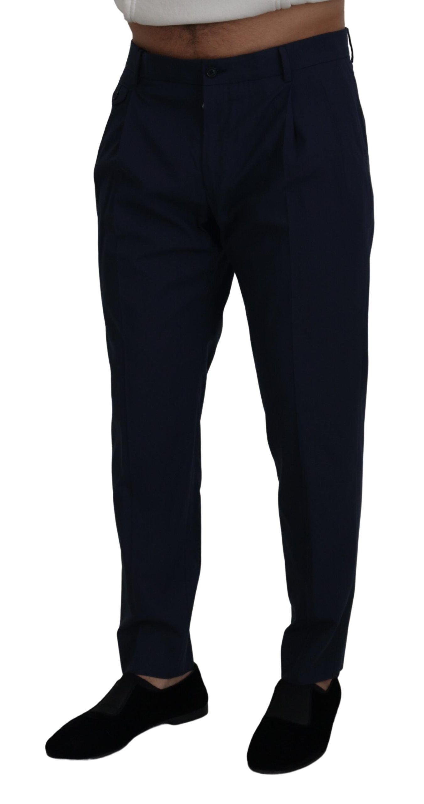 Dolce & Gabbana Blaue Chinos mit schmaler Passform