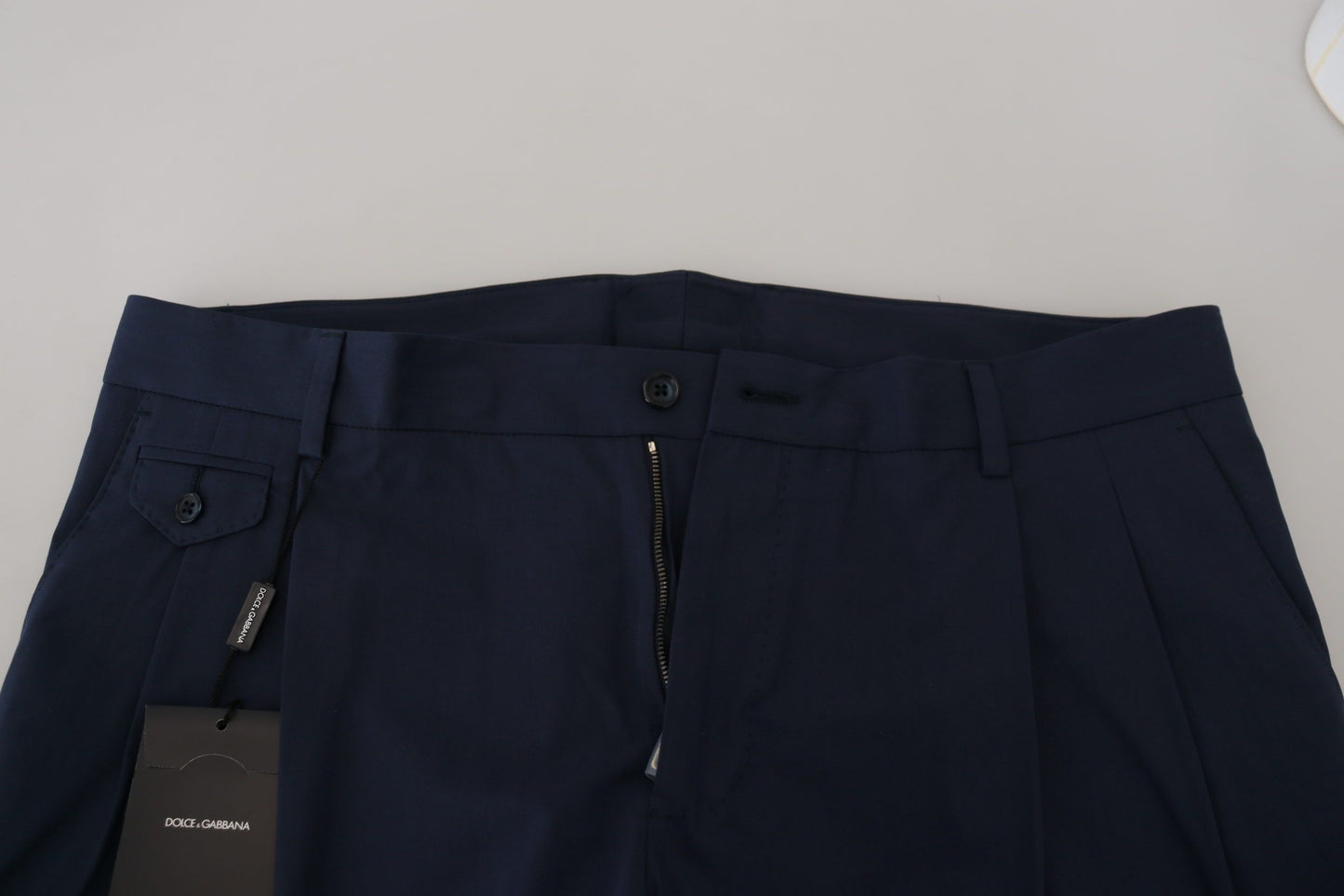 Dolce & Gabbana Blaue Chinos mit schmaler Passform