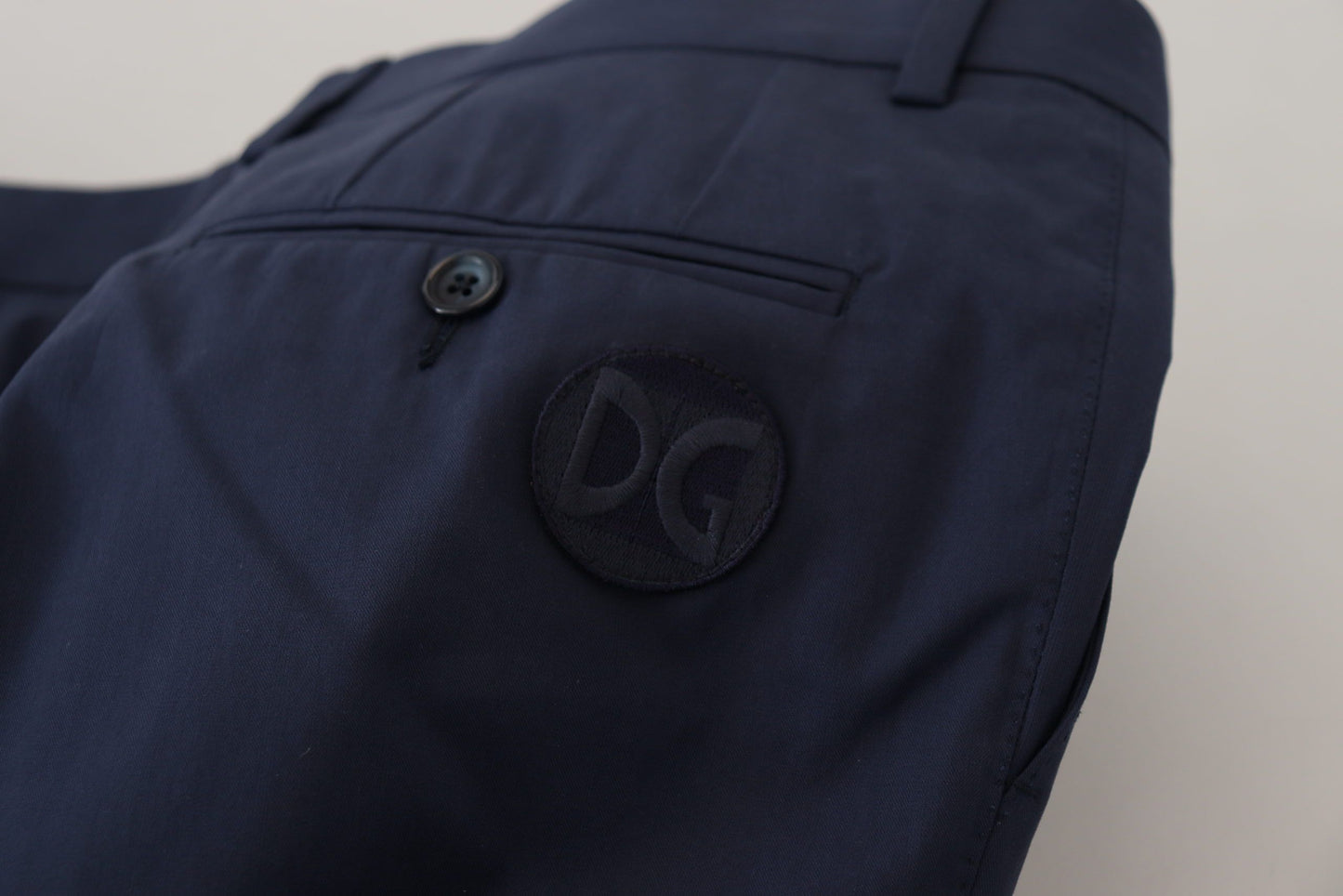 Dolce & Gabbana Blaue Chinos mit schmaler Passform