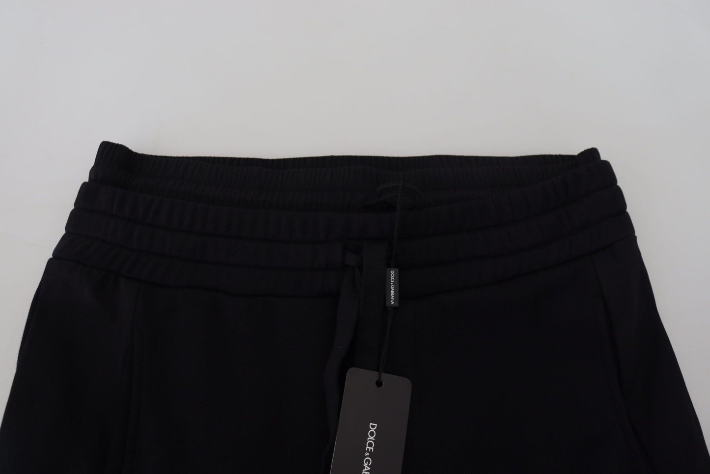 Dolce & Gabbana – Schwarze Bermuda-Cargo-Shorts aus Baumwolle