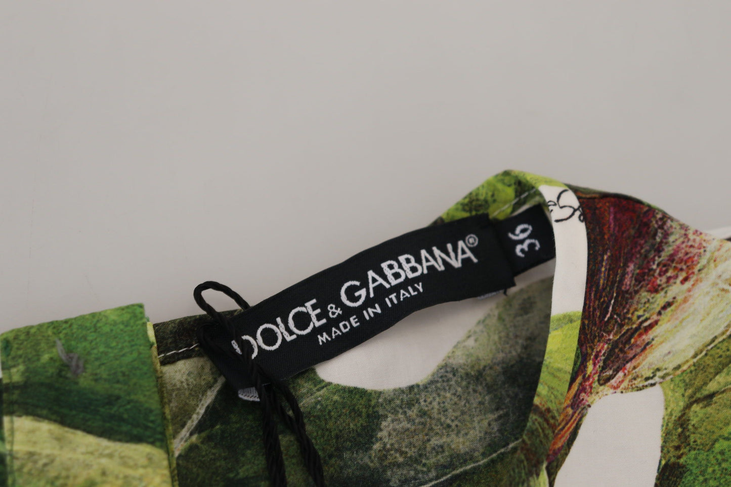 Dolce & Gabbana Rundhals-Baumwoll-Top-Bluse Obst-T-Shirt