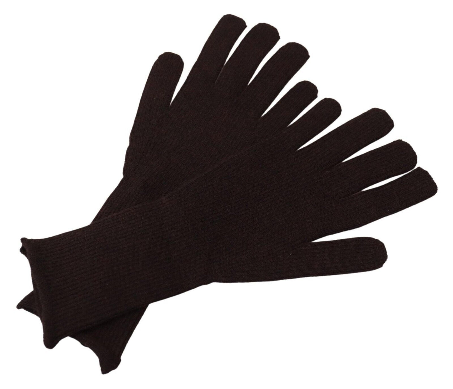 Dolce & Gabbana Braune Herrenhandschuhe aus Kaschmir und Seide