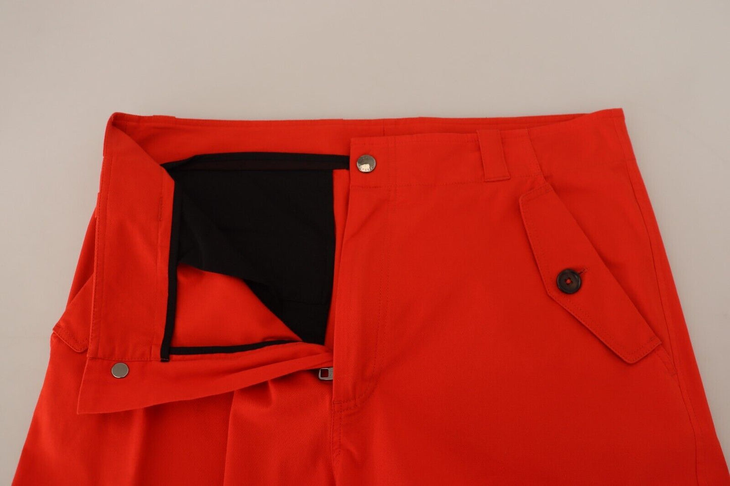 Dolce & Gabbana Rote Cargohose für Herren, Baumwollhose