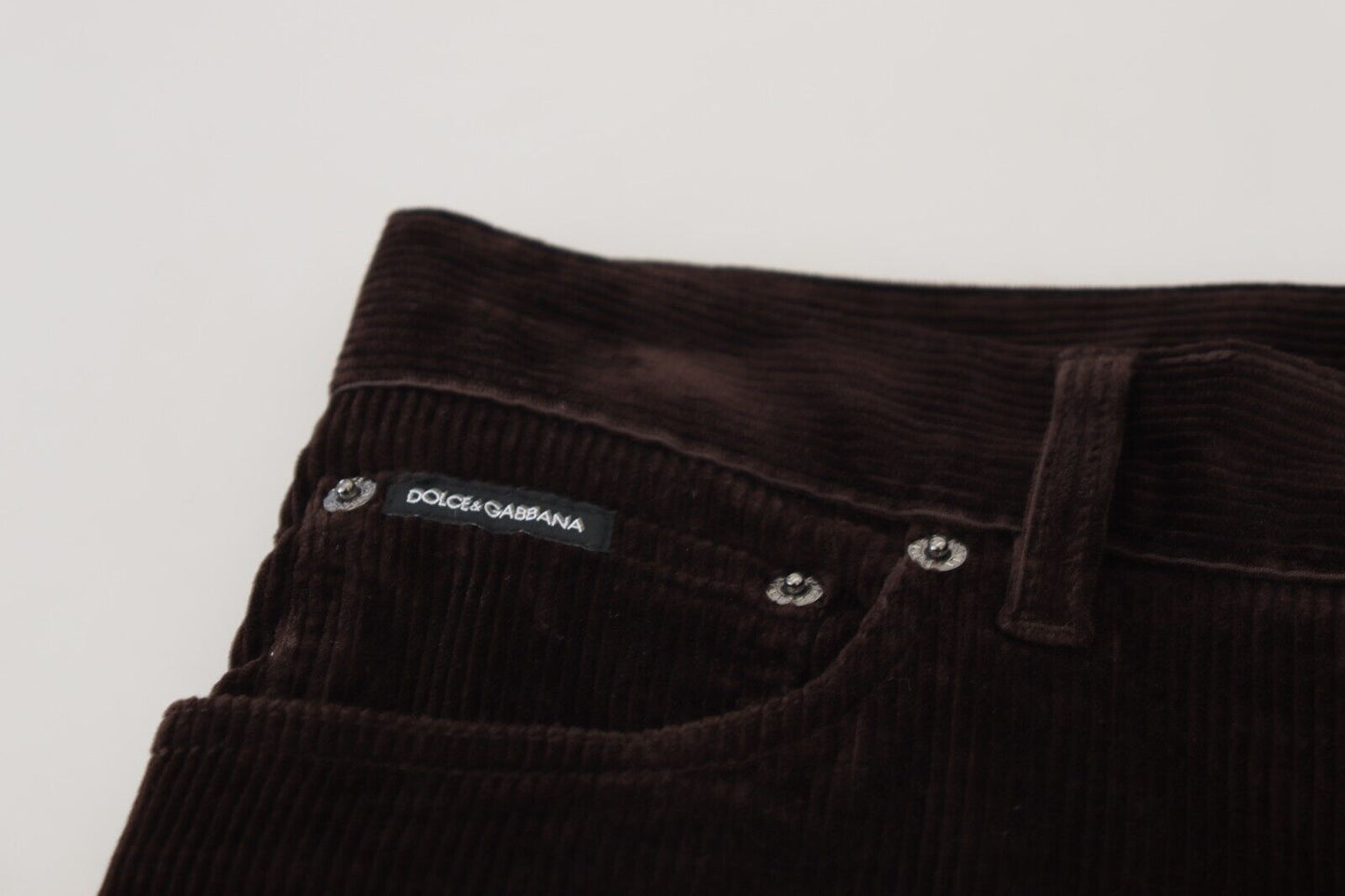 Dolce & Gabbana Braune Cordhose für Herren