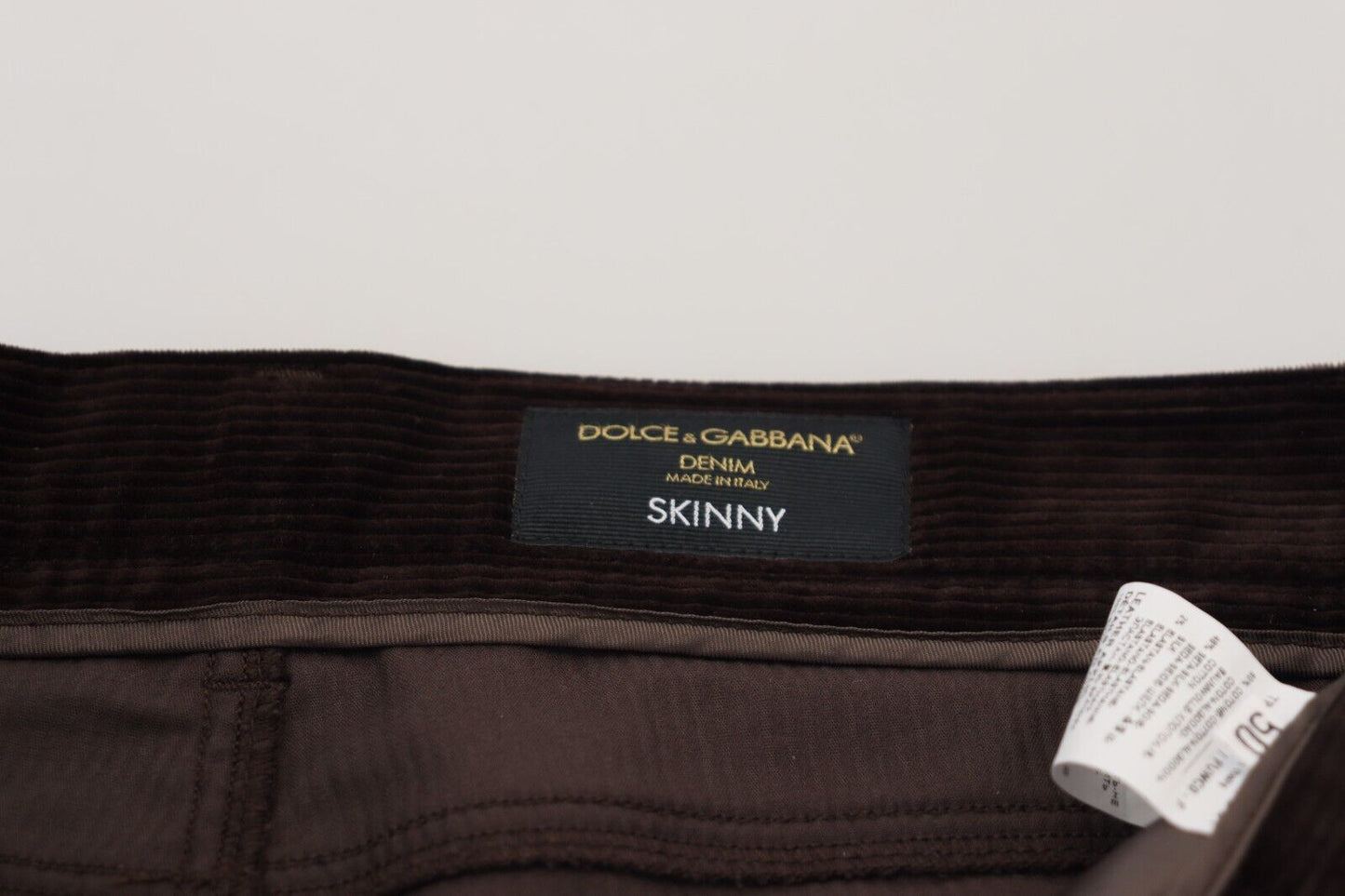 Dolce & Gabbana Braune Cordhose für Herren