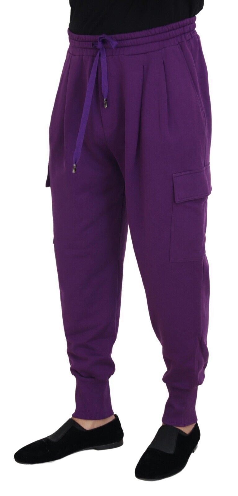 Dolce & Gabbana Lila Baumwoll-Cargo-Jogginghose Jogginghose