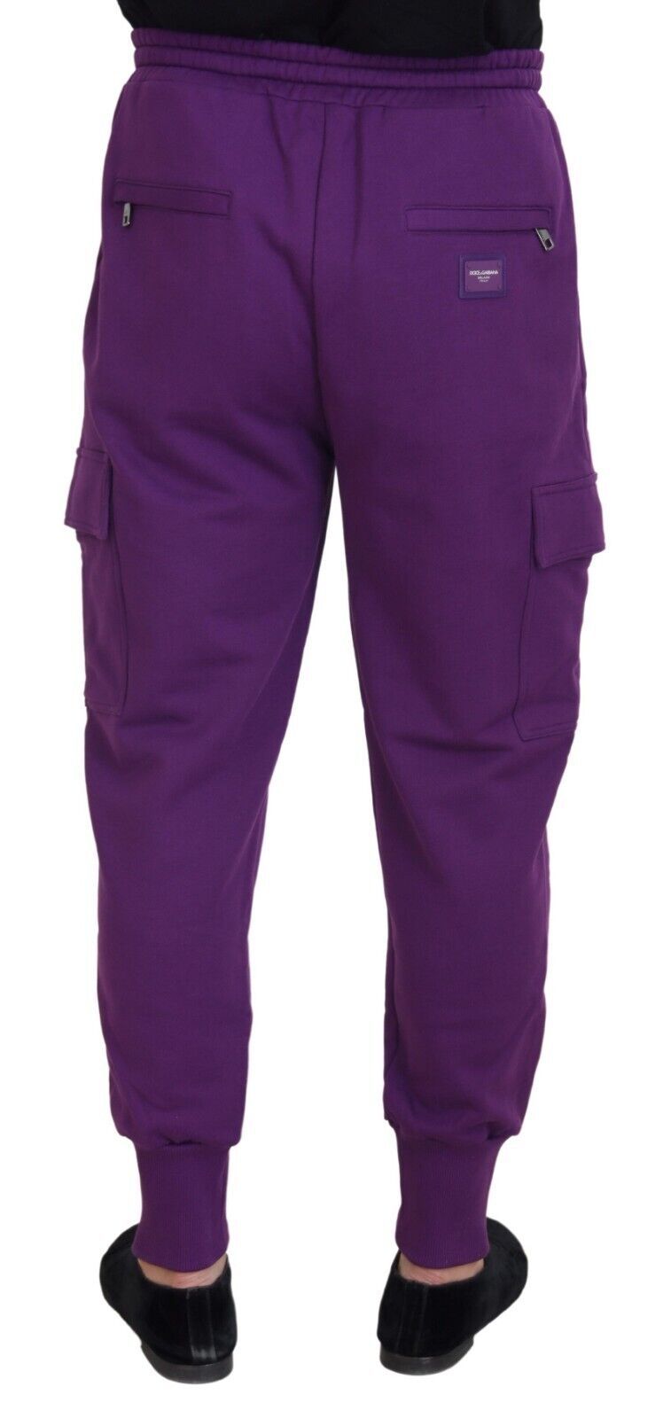 Dolce & Gabbana Lila Baumwoll-Cargo-Jogginghose Jogginghose