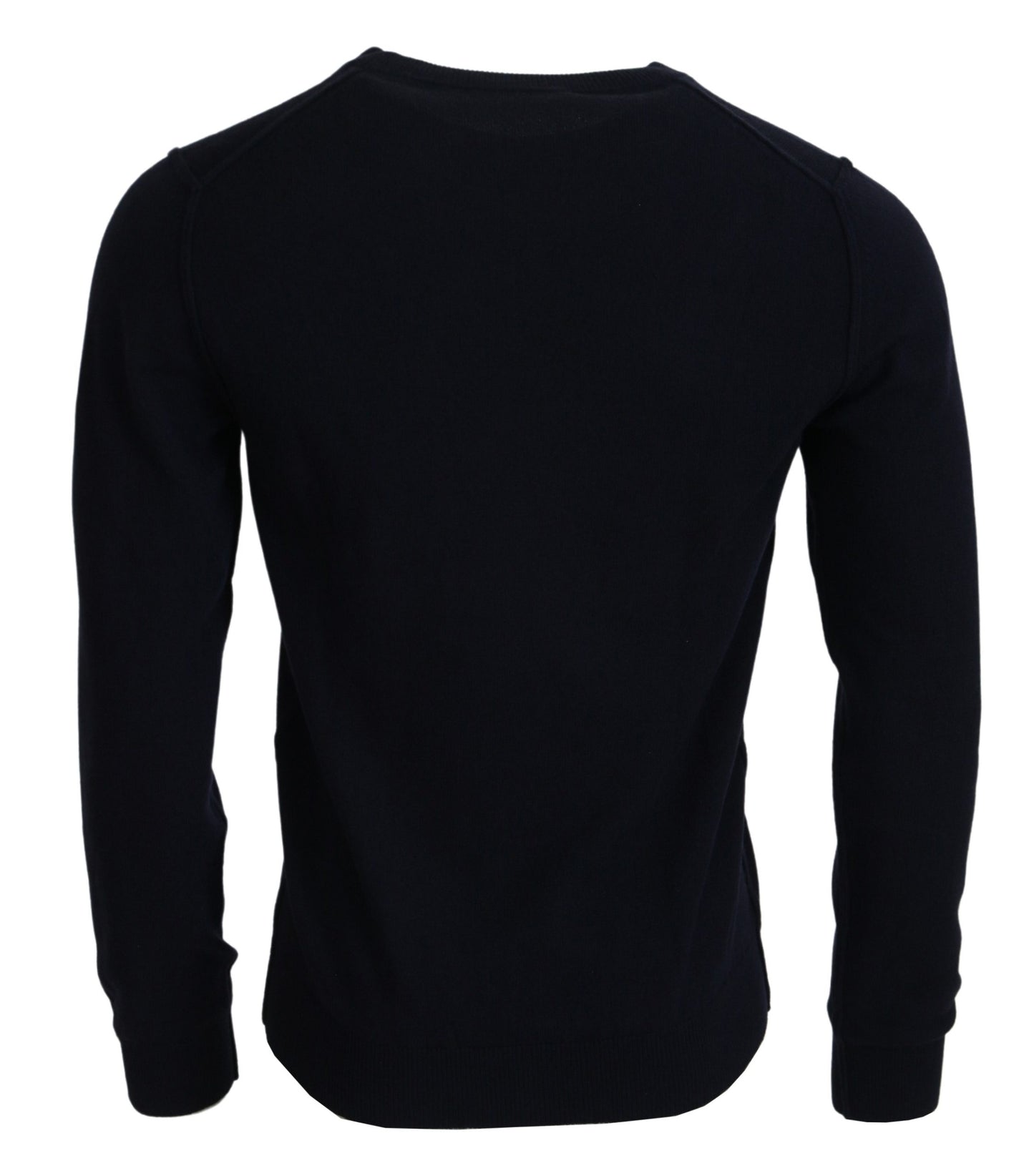 Dolce & Gabbana Blauer Pullover aus Kaschmir mit iit-Print