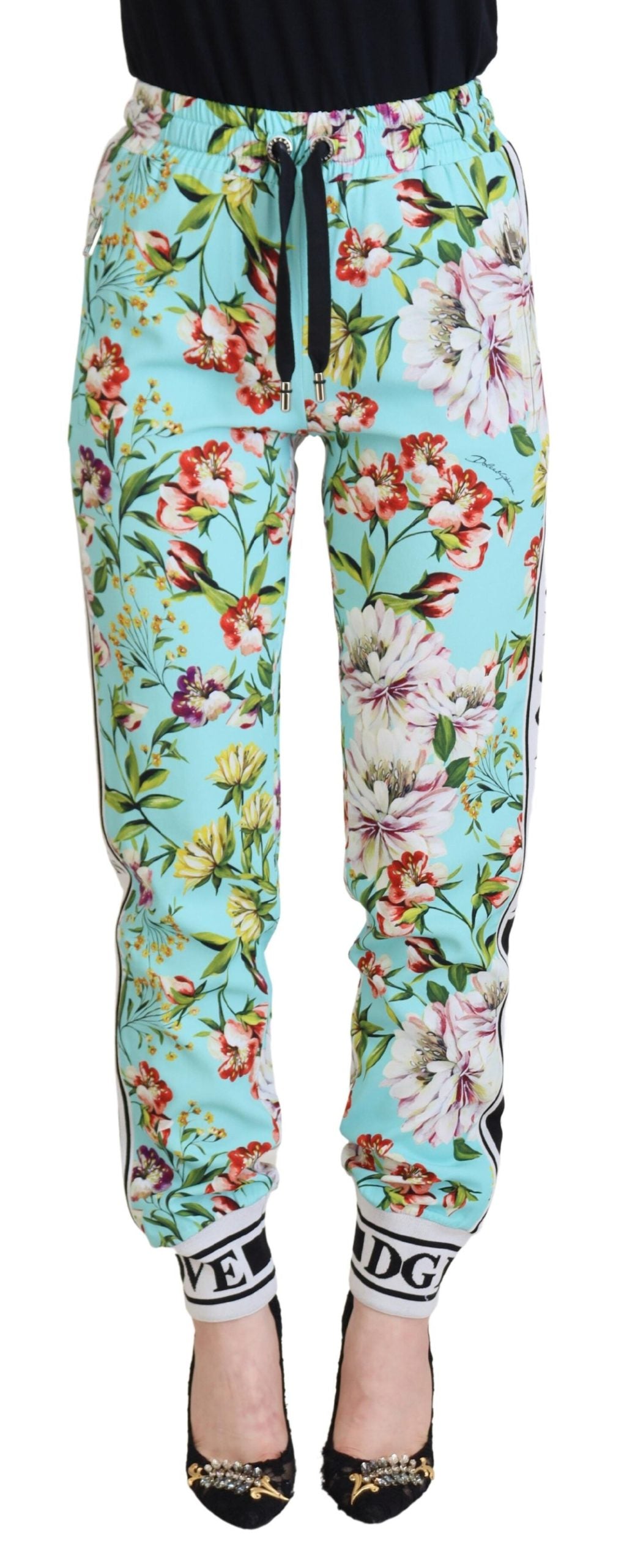 Dolce & Gabbana – Jogginghose mit mehrfarbigem Blumenmuster