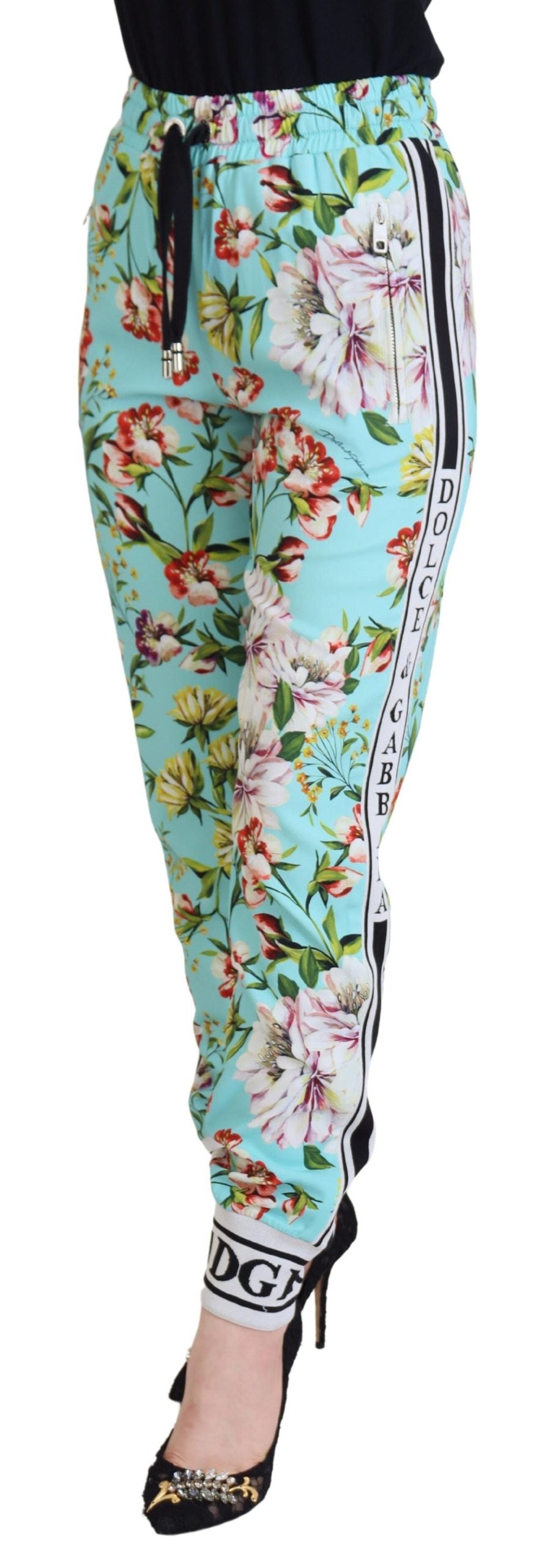 Dolce & Gabbana – Jogginghose mit mehrfarbigem Blumenmuster