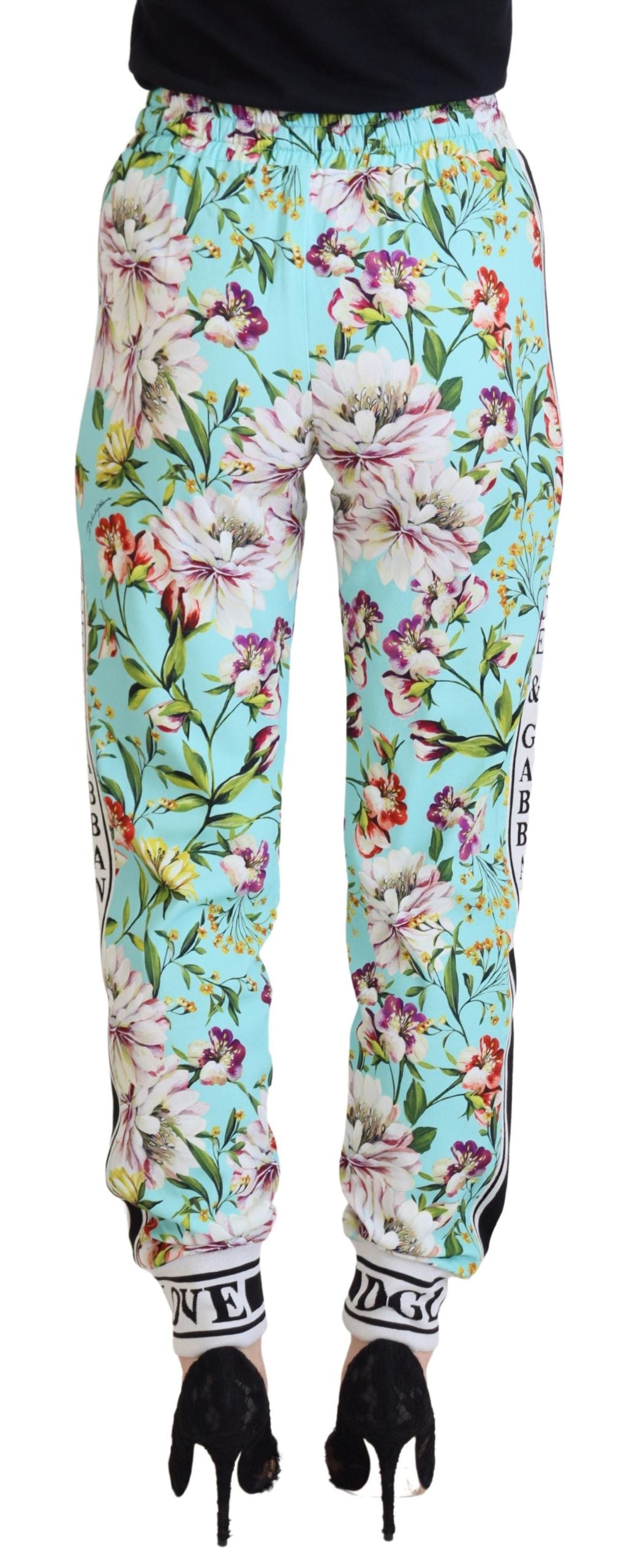 Dolce & Gabbana – Jogginghose mit mehrfarbigem Blumenmuster
