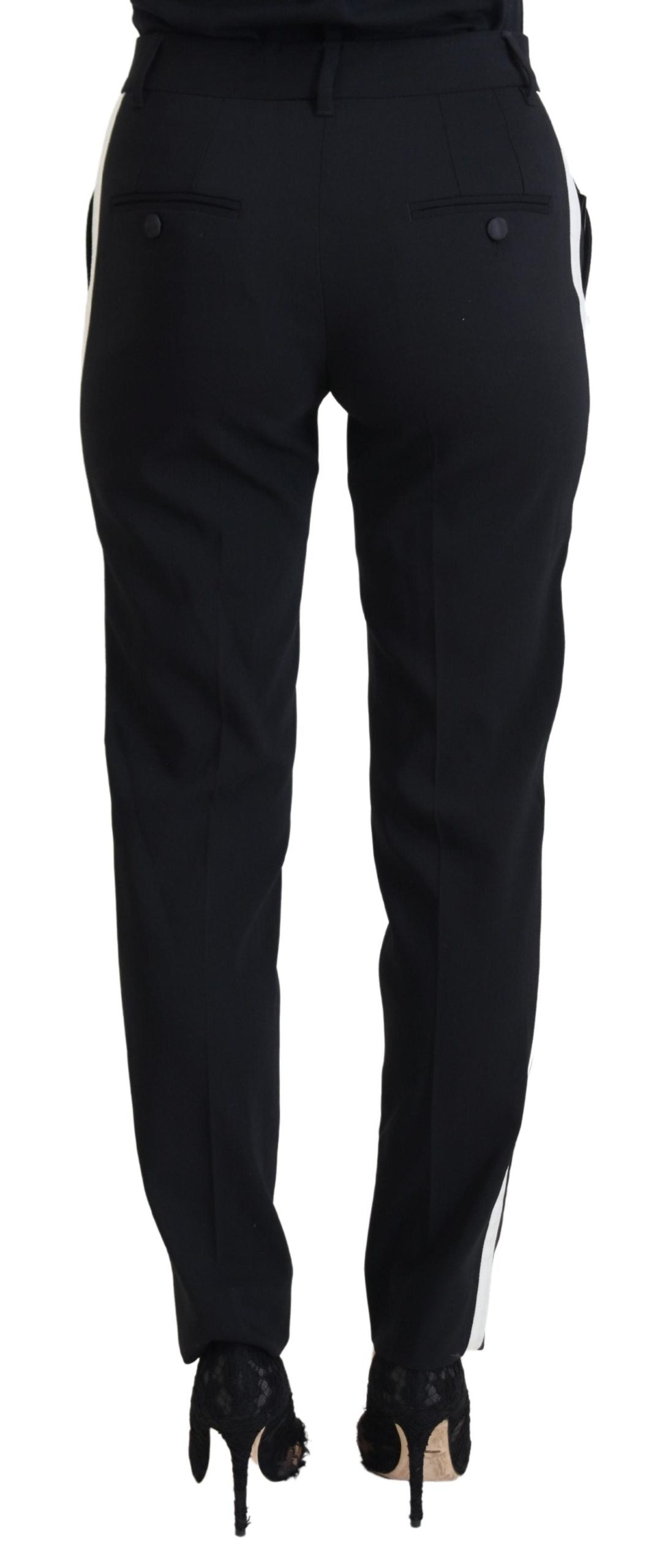 Dolce & Gabbana Schwarze High Waist Damenhose