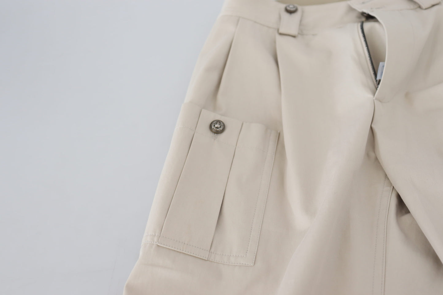 Dolce & Gabbana Beige High Waist Damenhose