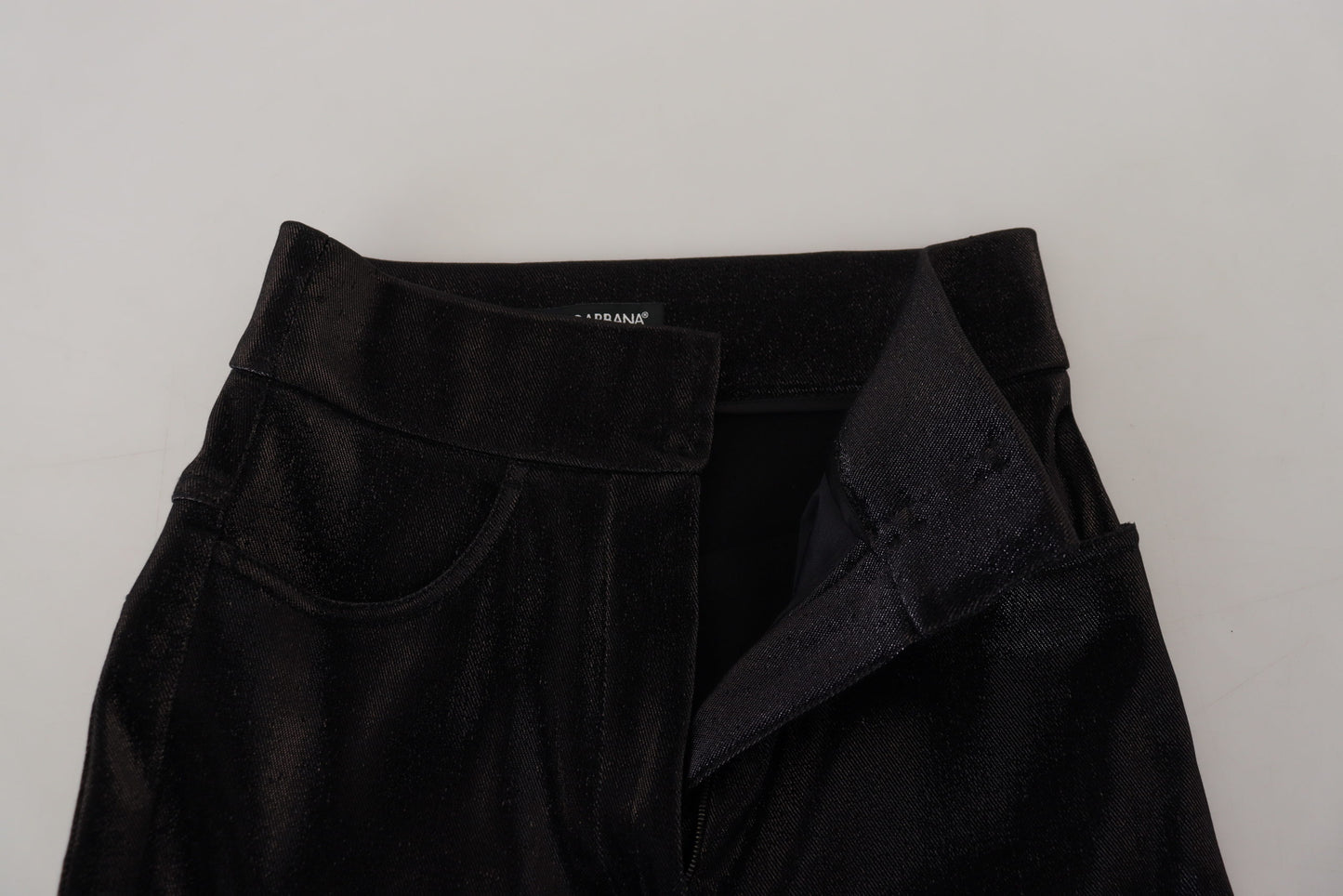 Dolce & Gabbana – Schwarze Skinny-Jeans aus verwaschener Baumwolle