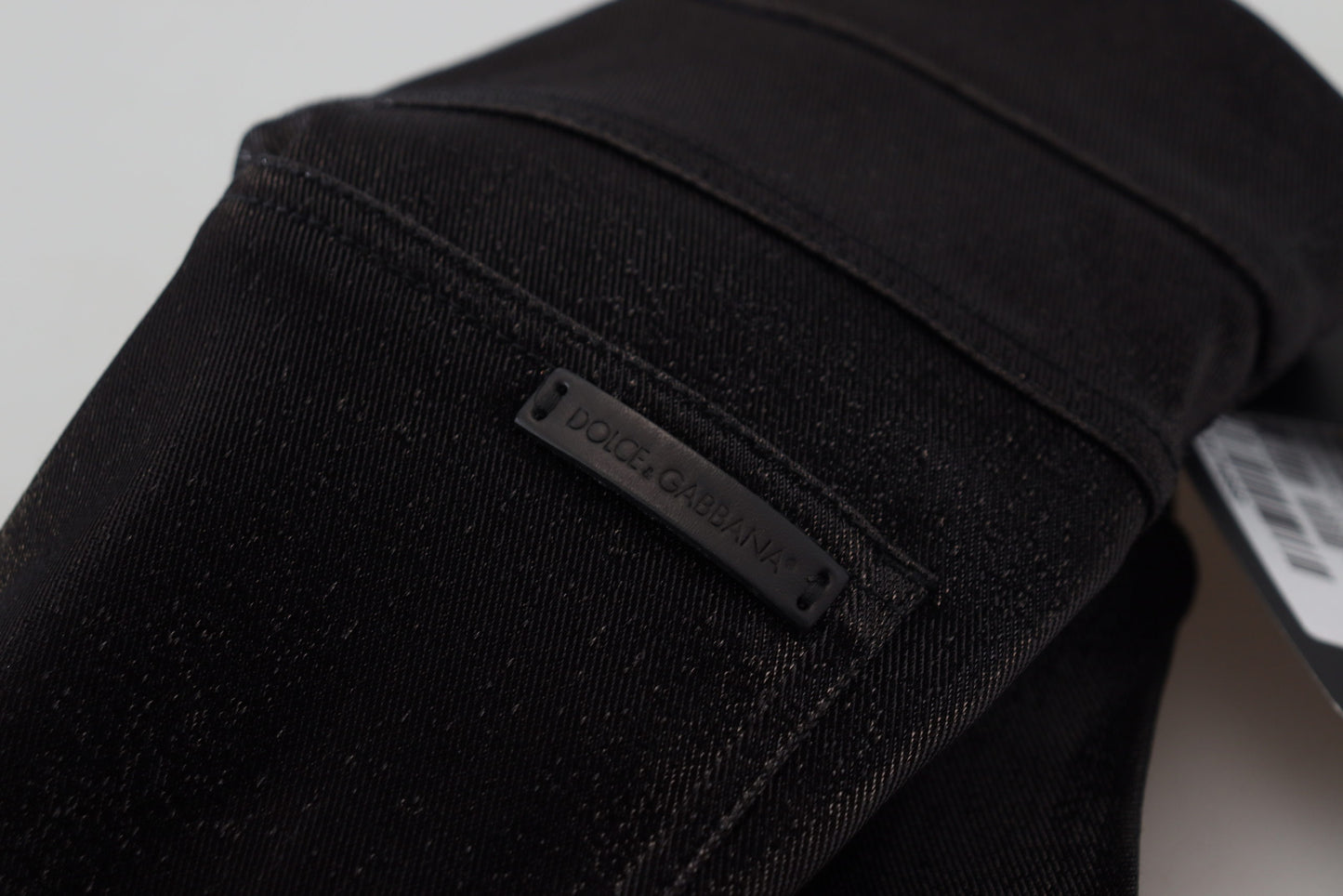 Dolce & Gabbana – Schwarze Skinny-Jeans aus verwaschener Baumwolle