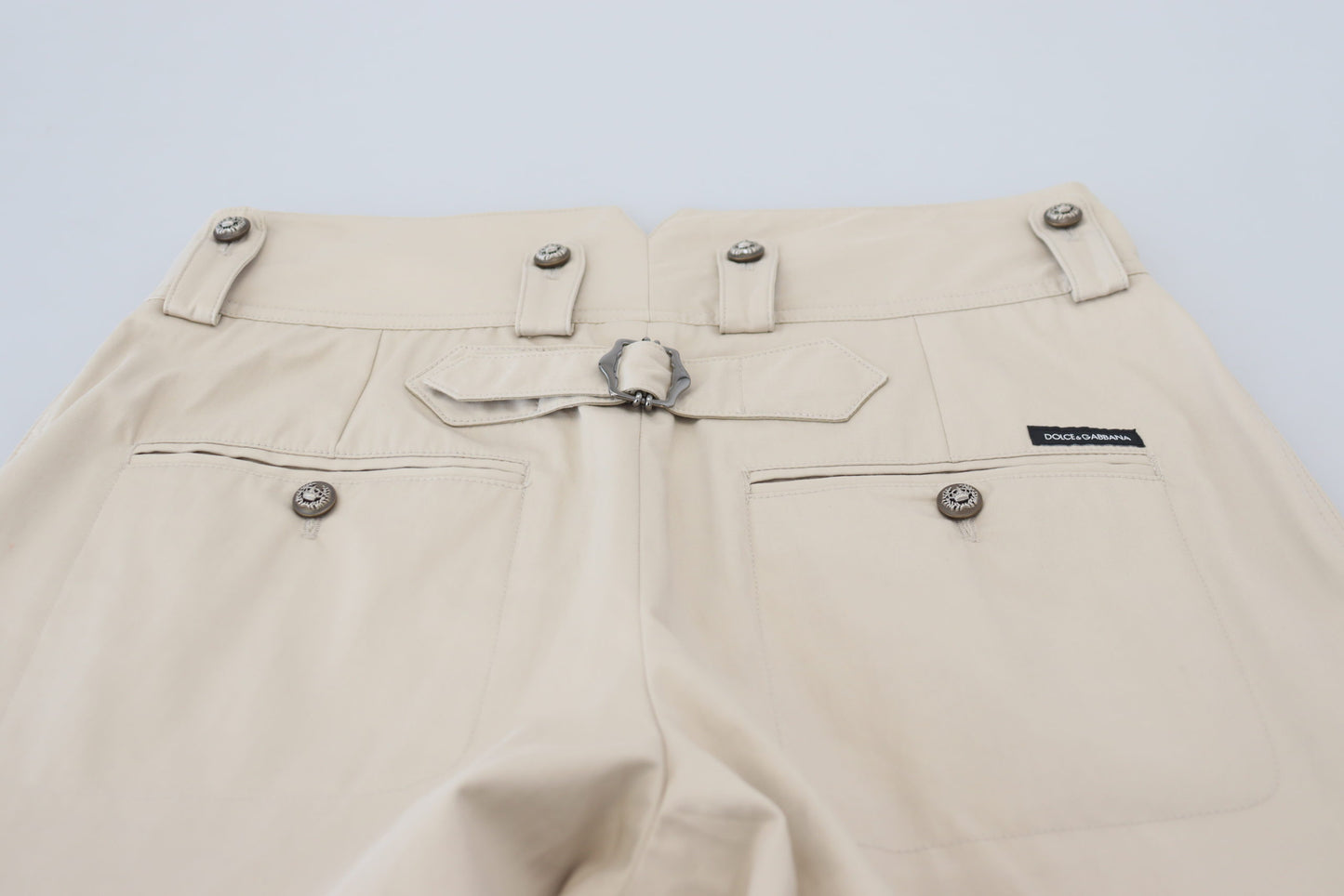 Dolce & Gabbana Beige Cargohose aus Baumwolle für Damen