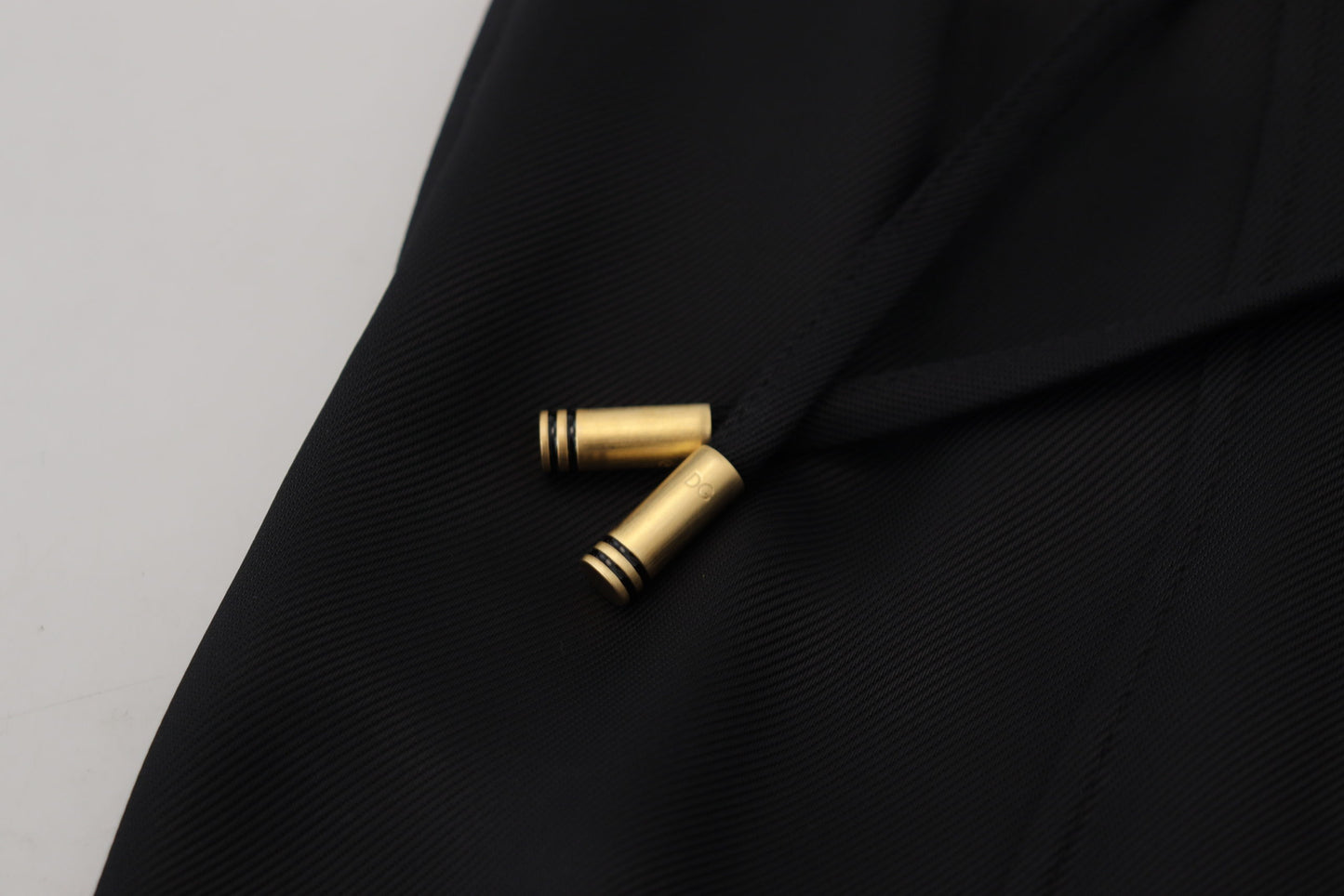 Dolce & Gabbana – Schwarze, gerade geschnittene Baumwollhose