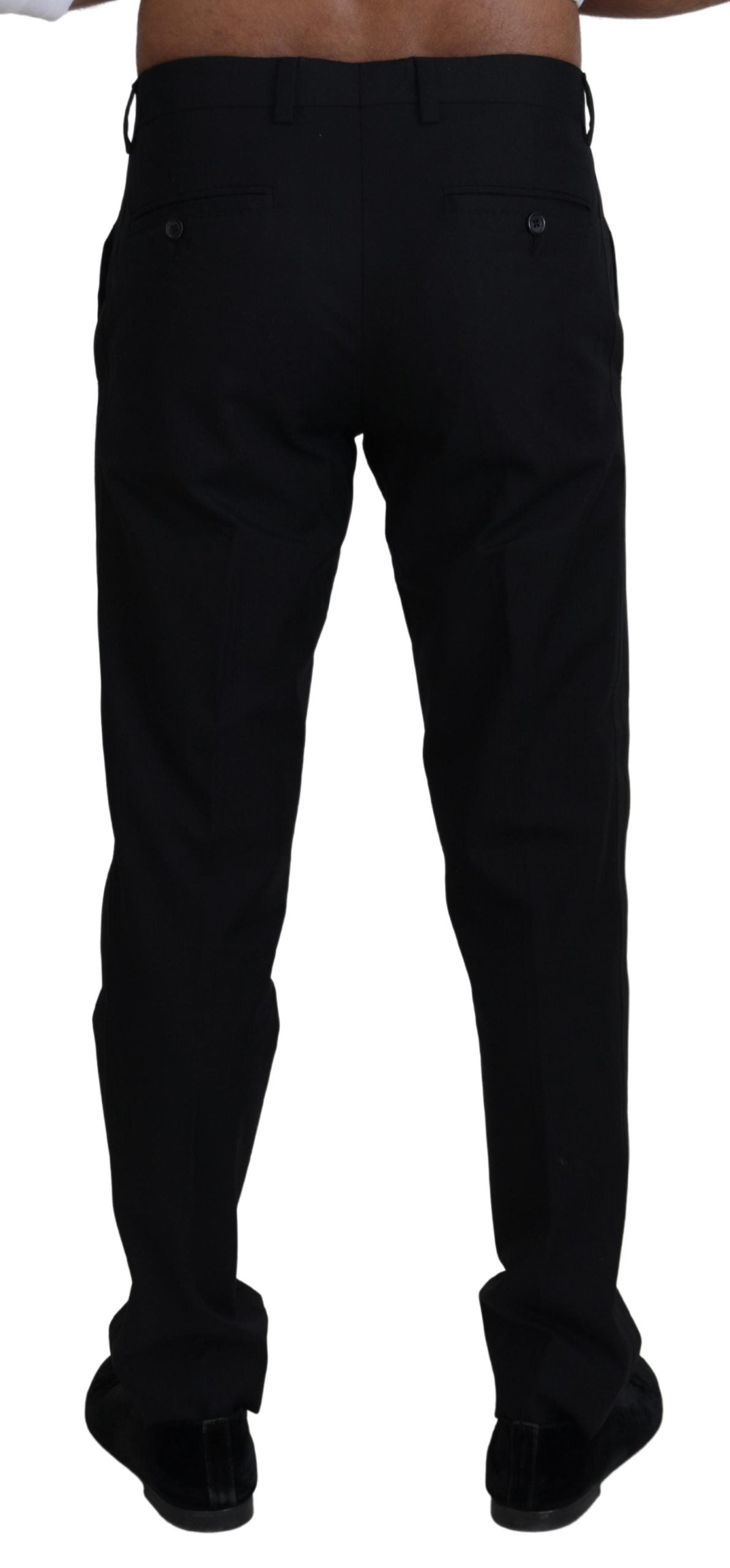 Dolce & Gabbana – Schwarze Chinohose aus formeller Baumwolle