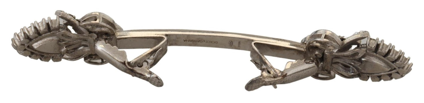 Dolce & Gabbana – Kragenbrosche mit Kristallen aus 925er Sterlingsilber