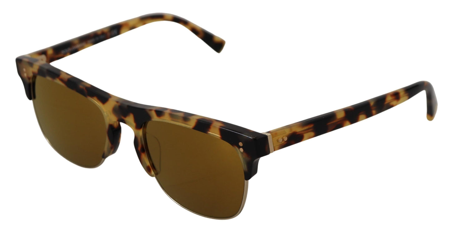 Dolce & Gabbana Braungold Acetat Havana DG430A Sonnenbrille