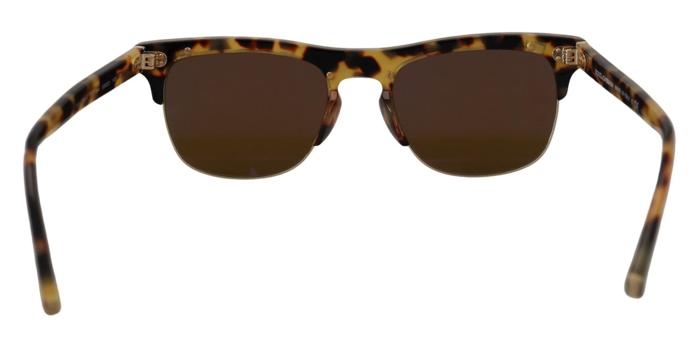 Dolce & Gabbana Braungold Acetat Havana DG430A Sonnenbrille