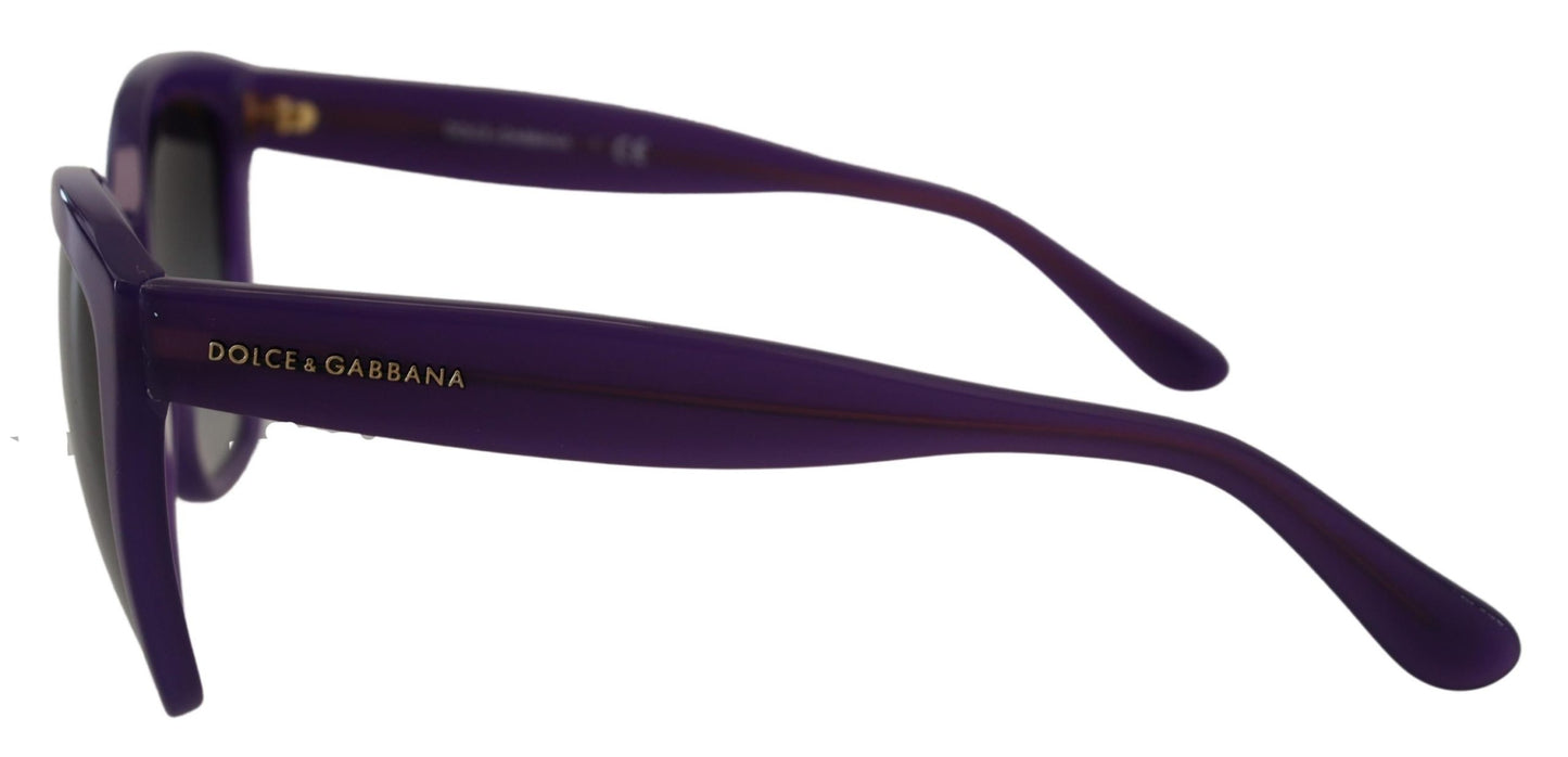 Dolce & Gabbana – Quadratische Sonnenbrille mit Vollrand DG4240 aus Acetat in Lila
