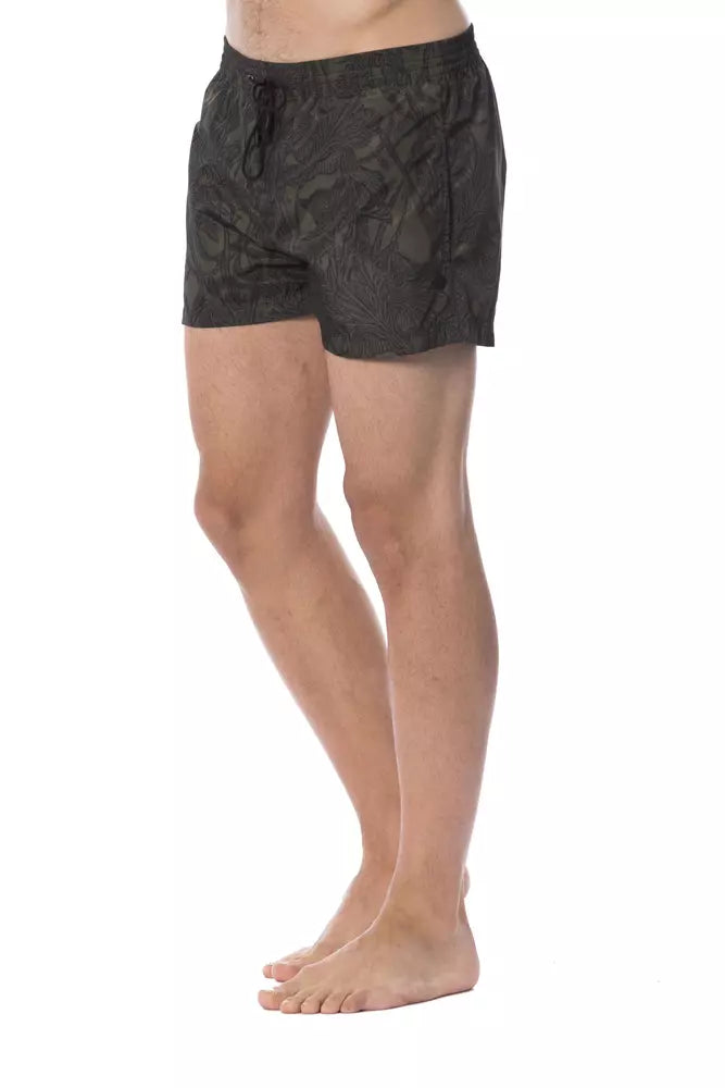 Roberto Cavalli Sport Army Polyester Herren Bademode