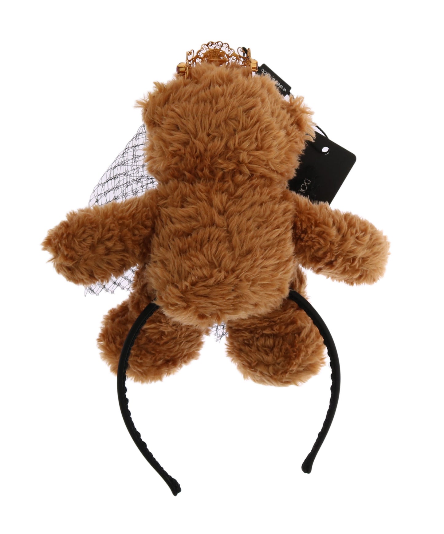 Dolce & Gabbana Teddybär Gold Kristall Krone Tiara Diadem Haarband