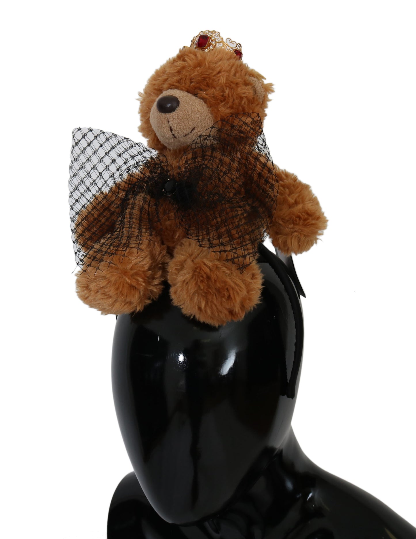 Dolce & Gabbana Teddybär Gold Kristall Krone Tiara Diadem Haarband